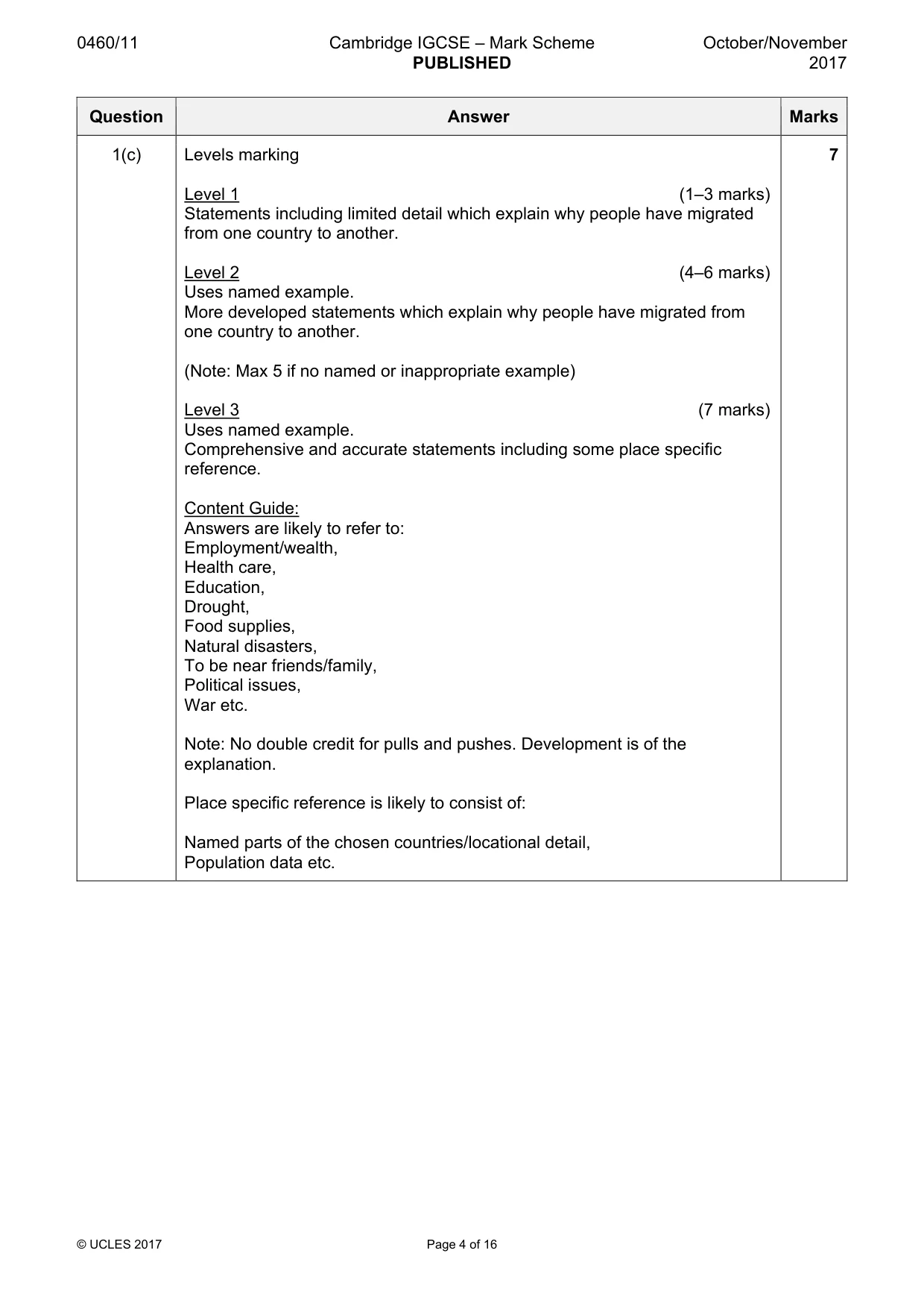 Mark scheme, page 4 of 16
