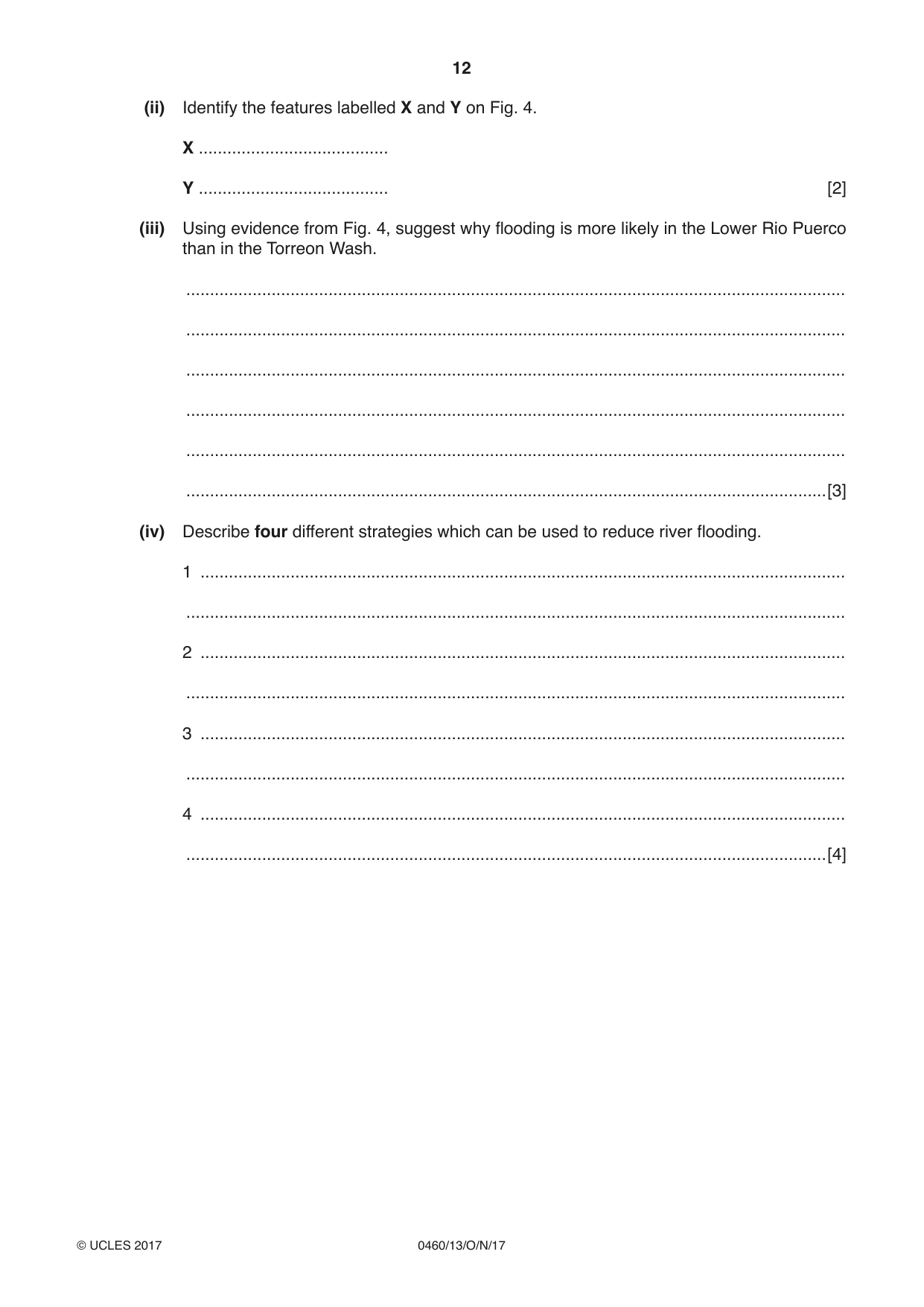 Cambridge IGCSE Geography 0460 2017 Oct/Nov Paper 1 · Variant 3 question paper, page 12 of 32
