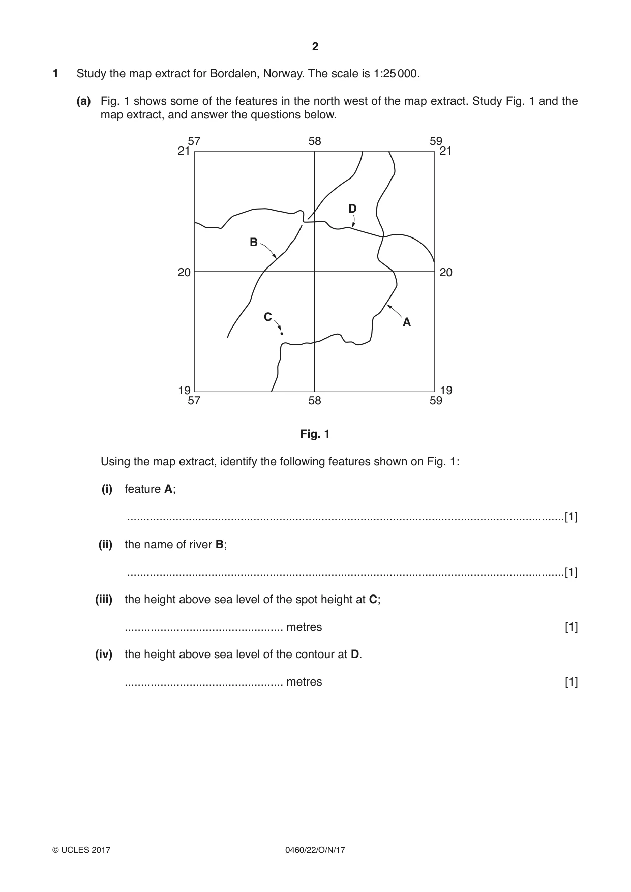Cambridge IGCSE Geography 0460 2017 Oct/Nov Paper 2 · Variant 2 question paper, page 2 of 20