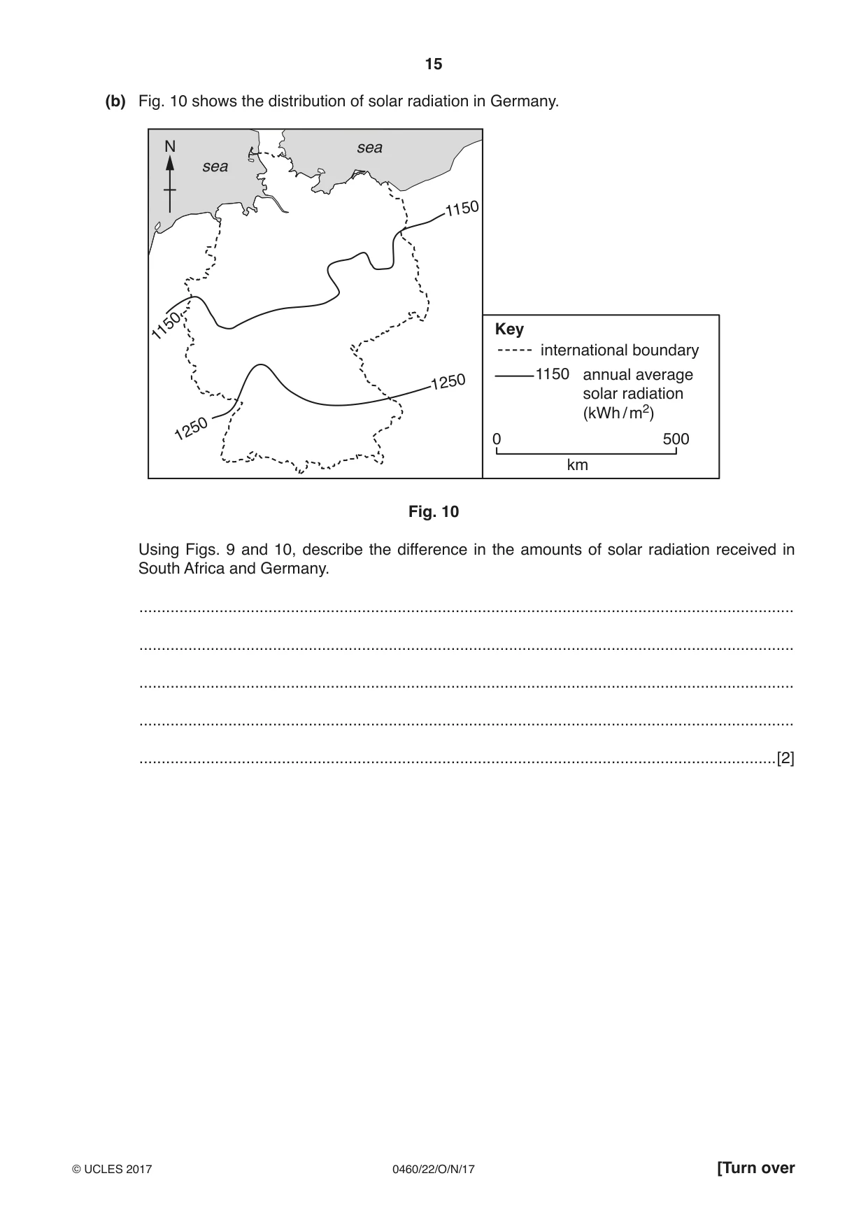 Cambridge IGCSE Geography 0460 2017 Oct/Nov Paper 2 · Variant 2 question paper, page 15 of 20
