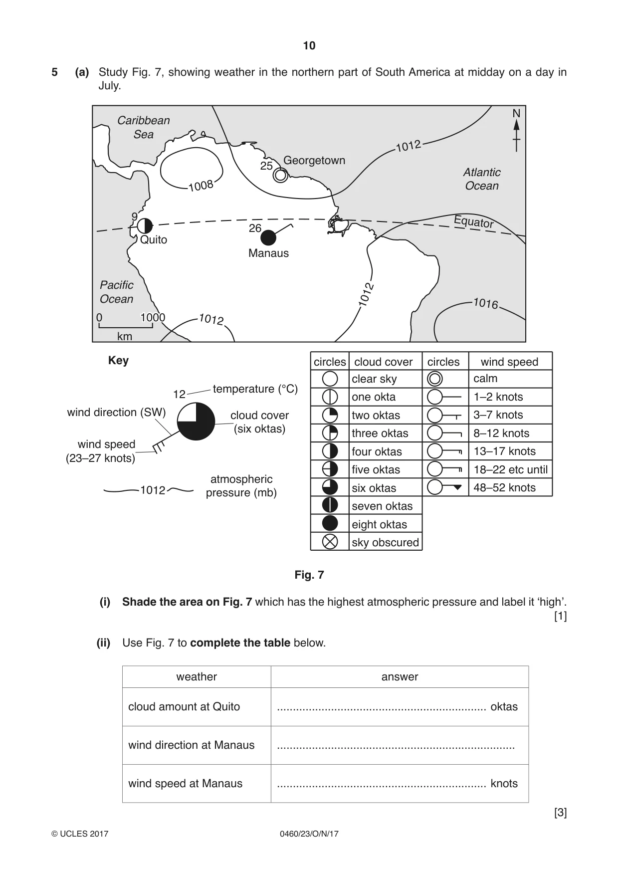 Cambridge IGCSE Geography 0460 2017 Oct/Nov Paper 2 · Variant 3 question paper, page 10 of 16