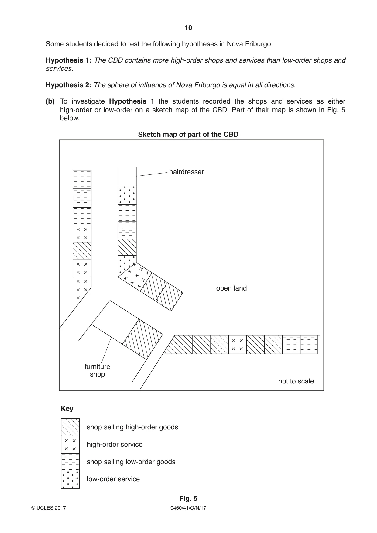 Cambridge IGCSE Geography 0460 2017 Oct/Nov Paper 4 · Variant 1 question paper, page 10 of 20
