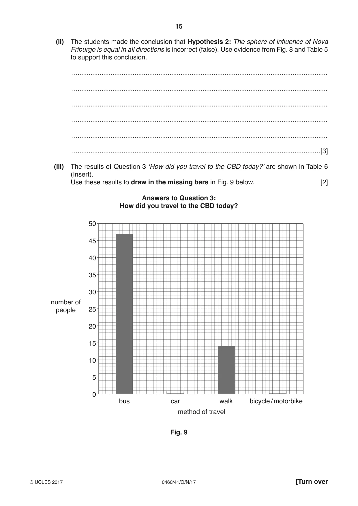 Cambridge IGCSE Geography 0460 2017 Oct/Nov Paper 4 · Variant 1 question paper, page 15 of 20