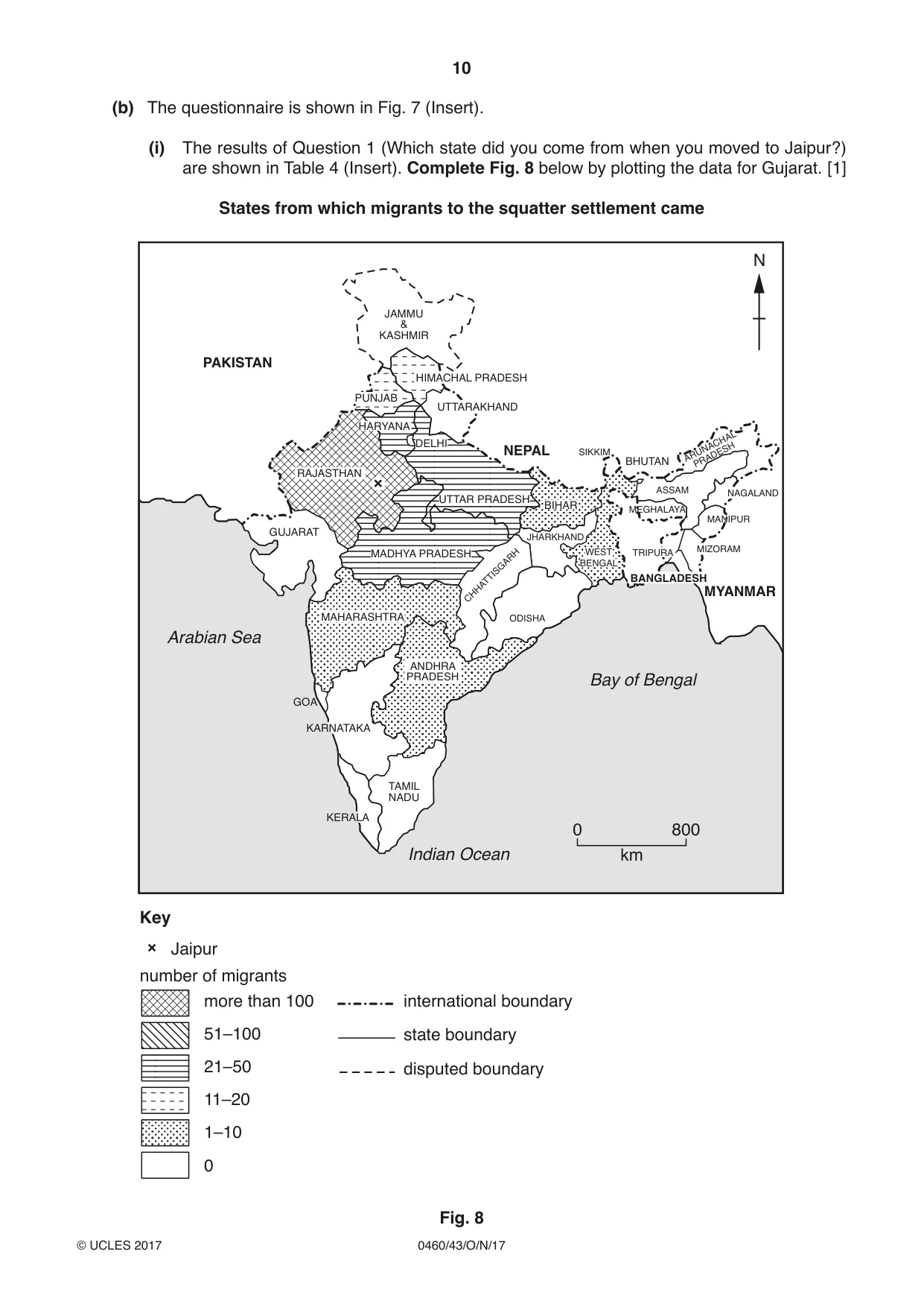 Cambridge IGCSE Geography 0460 2017 Oct/Nov Paper 4 · Variant 3 question paper, page 10 of 20