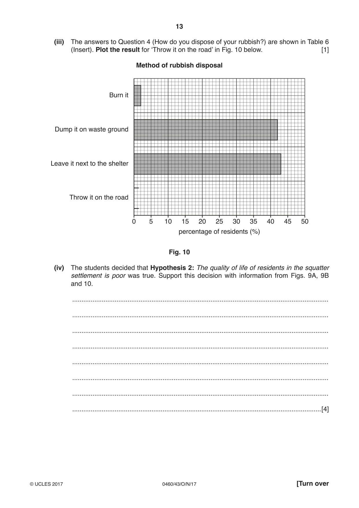 Cambridge IGCSE Geography 0460 2017 Oct/Nov Paper 4 · Variant 3 question paper, page 13 of 20