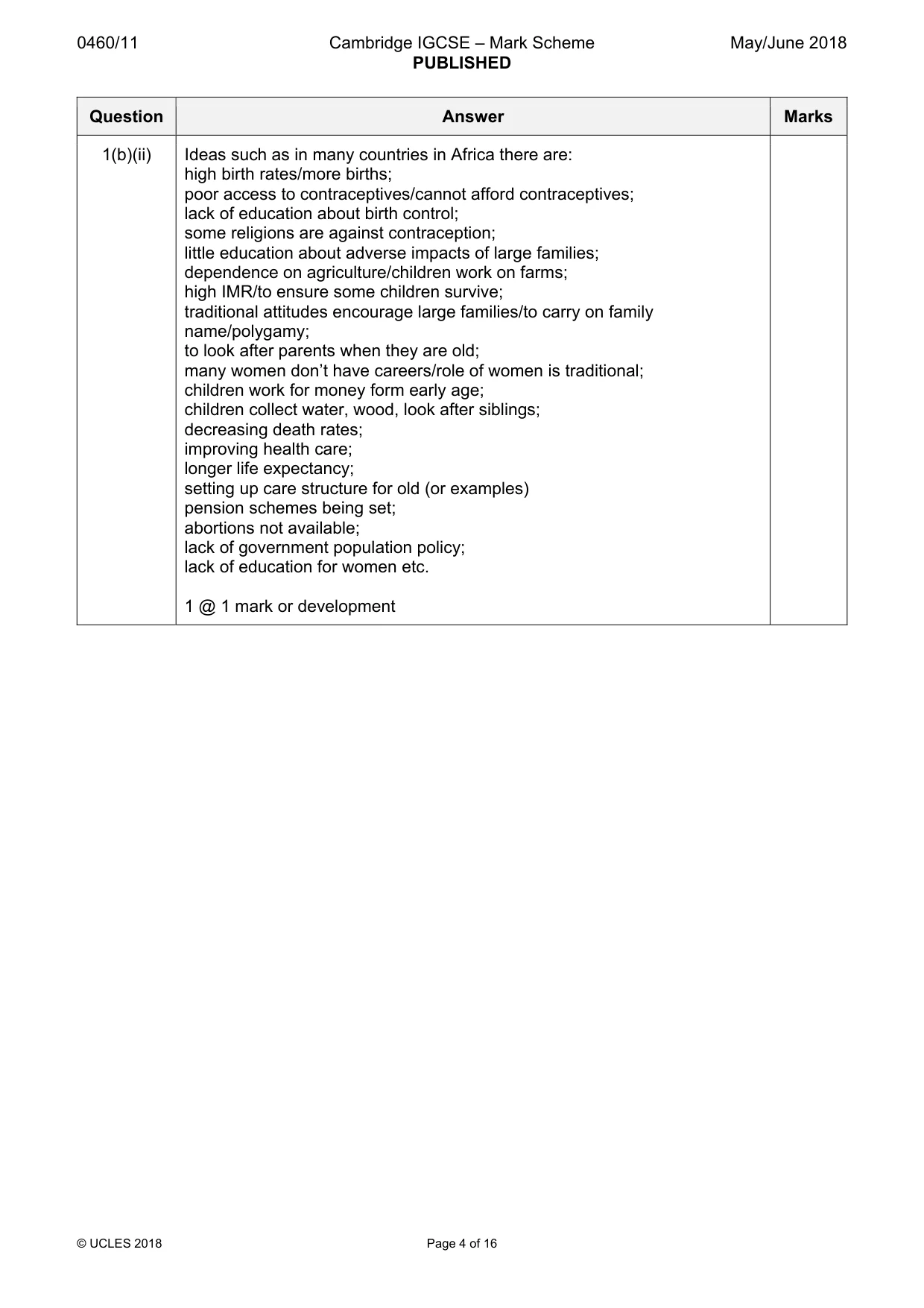 Mark scheme, page 4 of 16