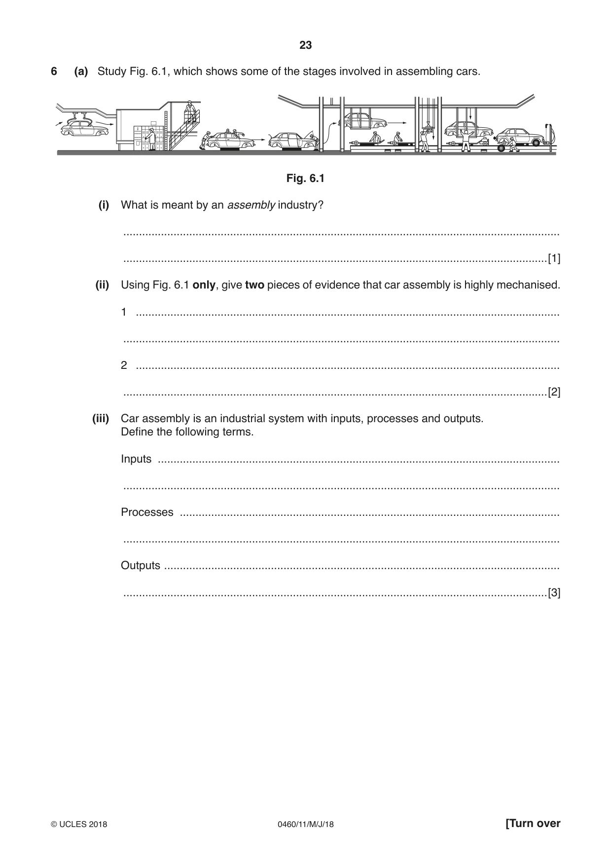 Cambridge IGCSE Geography 0460 2018 May/June Paper 1 · Variant 1 question paper, page 23 of 28
