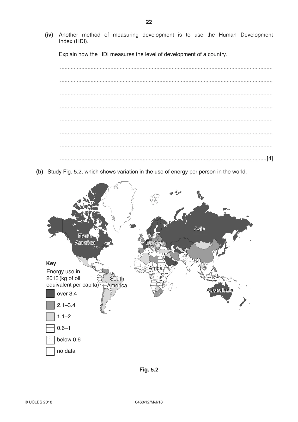 Cambridge IGCSE Geography 0460 2018 May/June Paper 1 · Variant 2 question paper, page 22 of 32