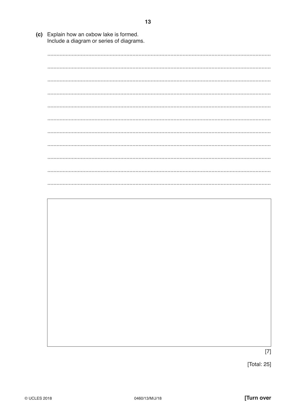 Cambridge IGCSE Geography 0460 2018 May/June Paper 1 · Variant 3 question paper, page 13 of 28