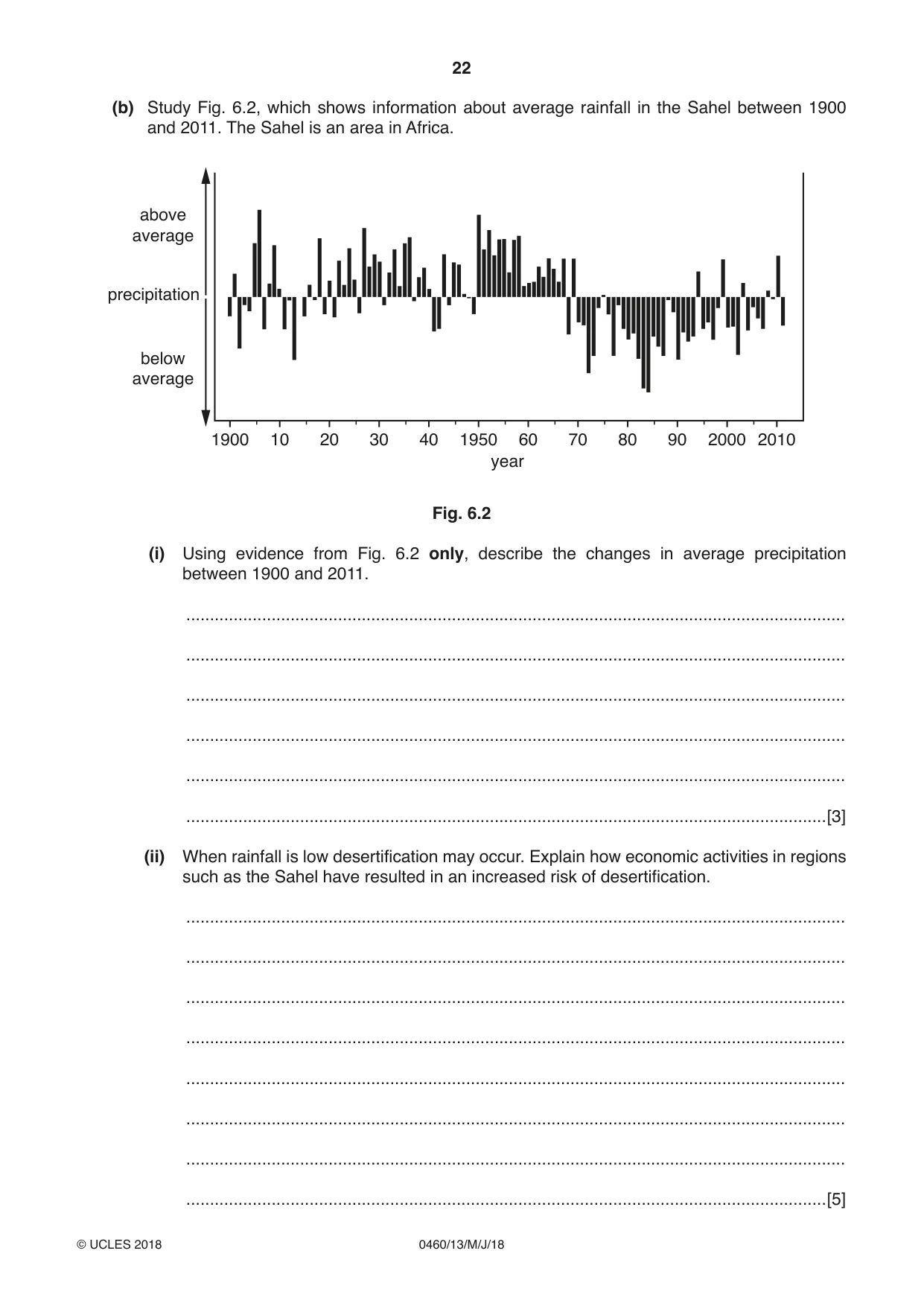 Cambridge IGCSE Geography 0460 2018 May/June Paper 1 · Variant 3 question paper, page 22 of 28