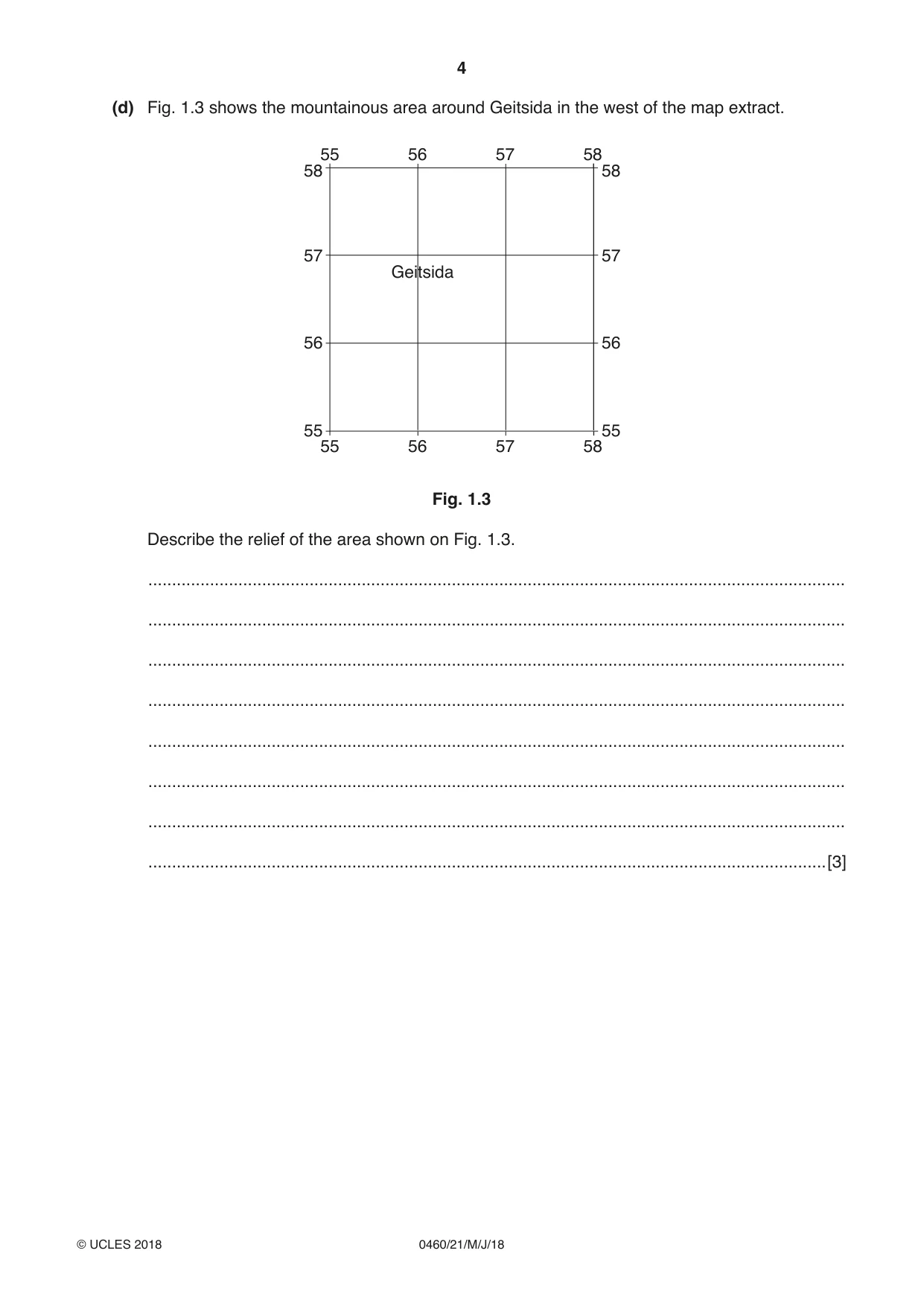 Cambridge IGCSE Geography 0460 2018 May/June Paper 2 · Variant 1 question paper, page 4 of 24