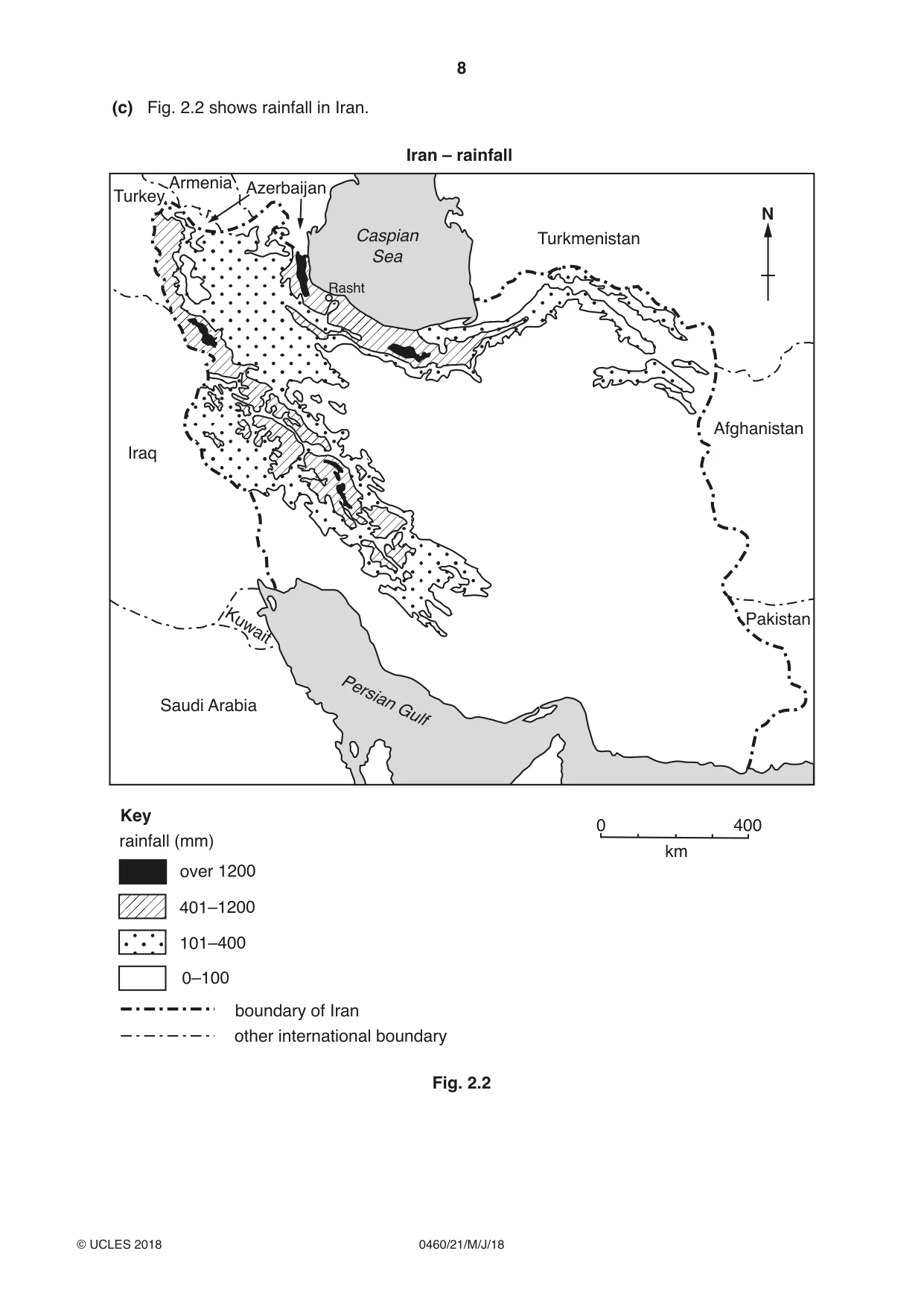 Cambridge IGCSE Geography 0460 2018 May/June Paper 2 · Variant 1 question paper, page 8 of 24