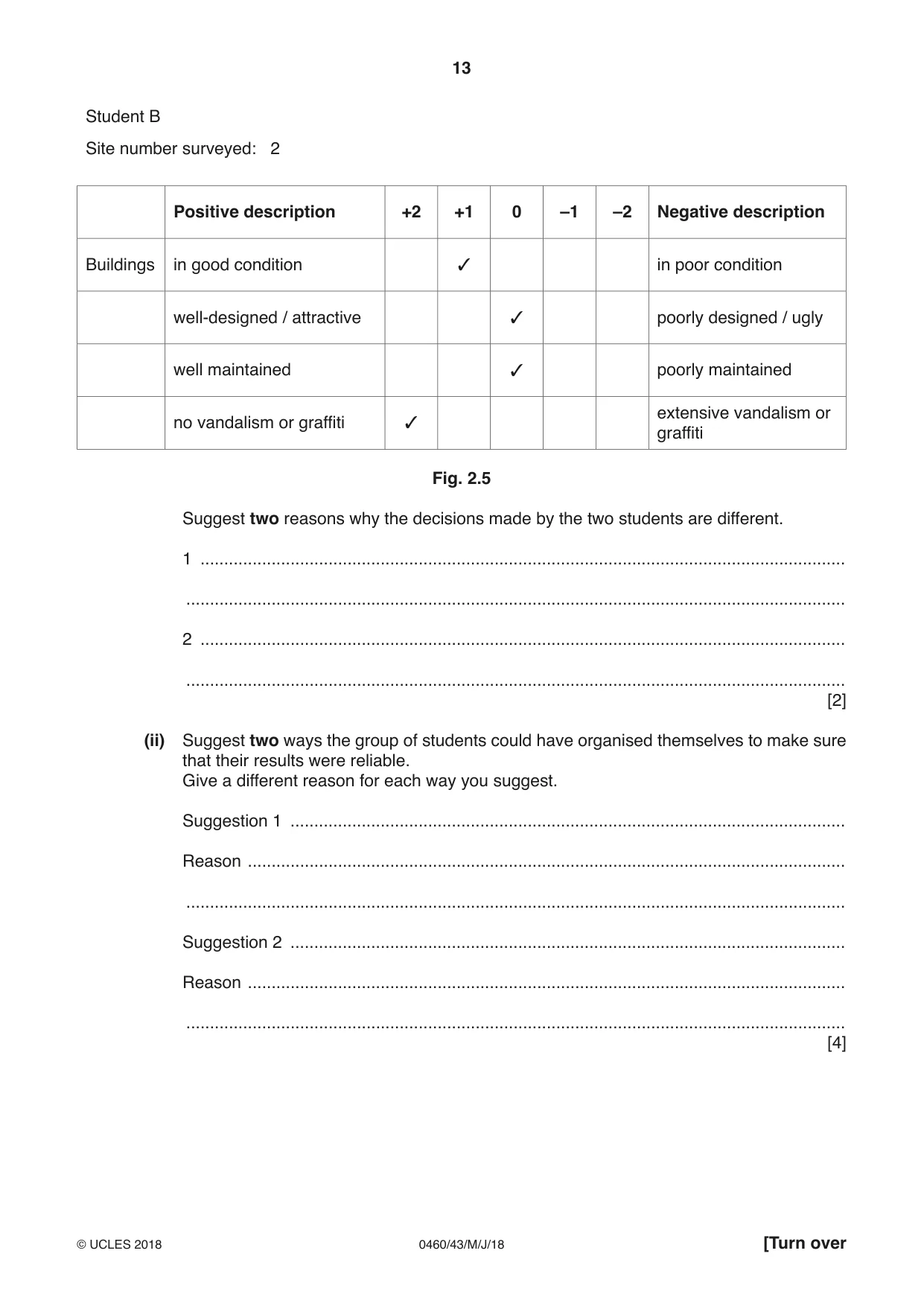 Cambridge IGCSE Geography 0460 2018 May/June Paper 4 · Variant 3 question paper, page 13 of 20