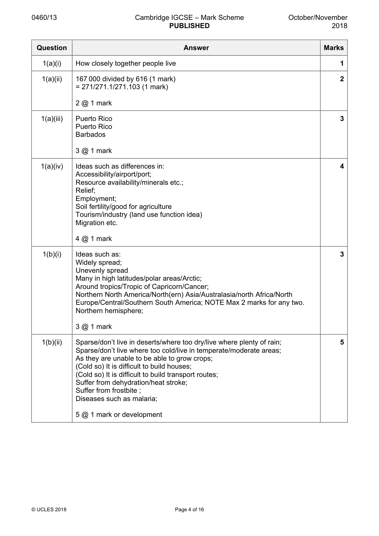 Mark scheme, page 4 of 16