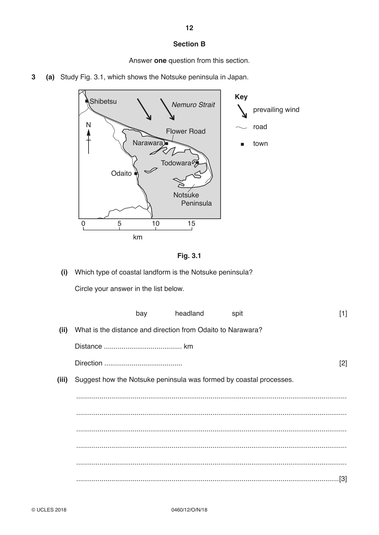 Cambridge IGCSE Geography 0460 2018 Oct/Nov Paper 1 · Variant 2 question paper, page 12 of 32