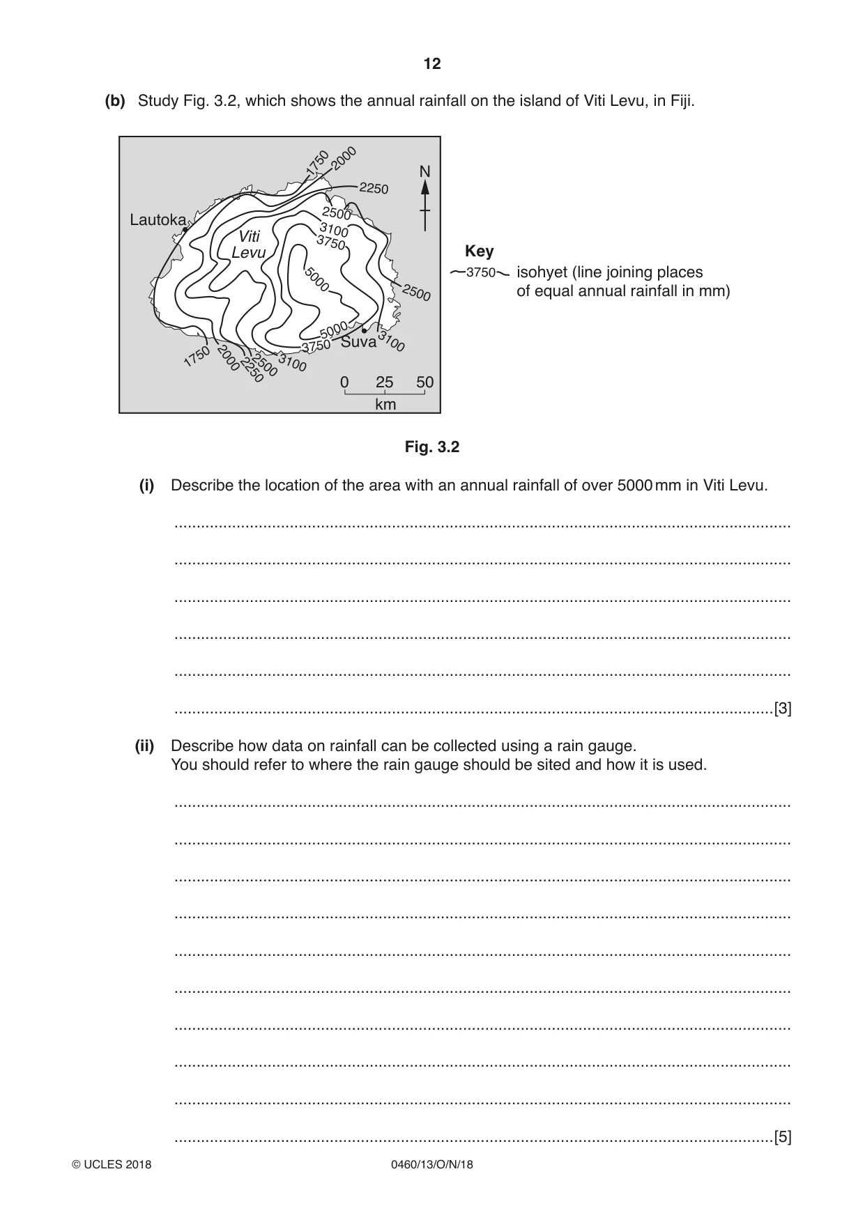 Cambridge IGCSE Geography 0460 2018 Oct/Nov Paper 1 · Variant 3 question paper, page 12 of 28