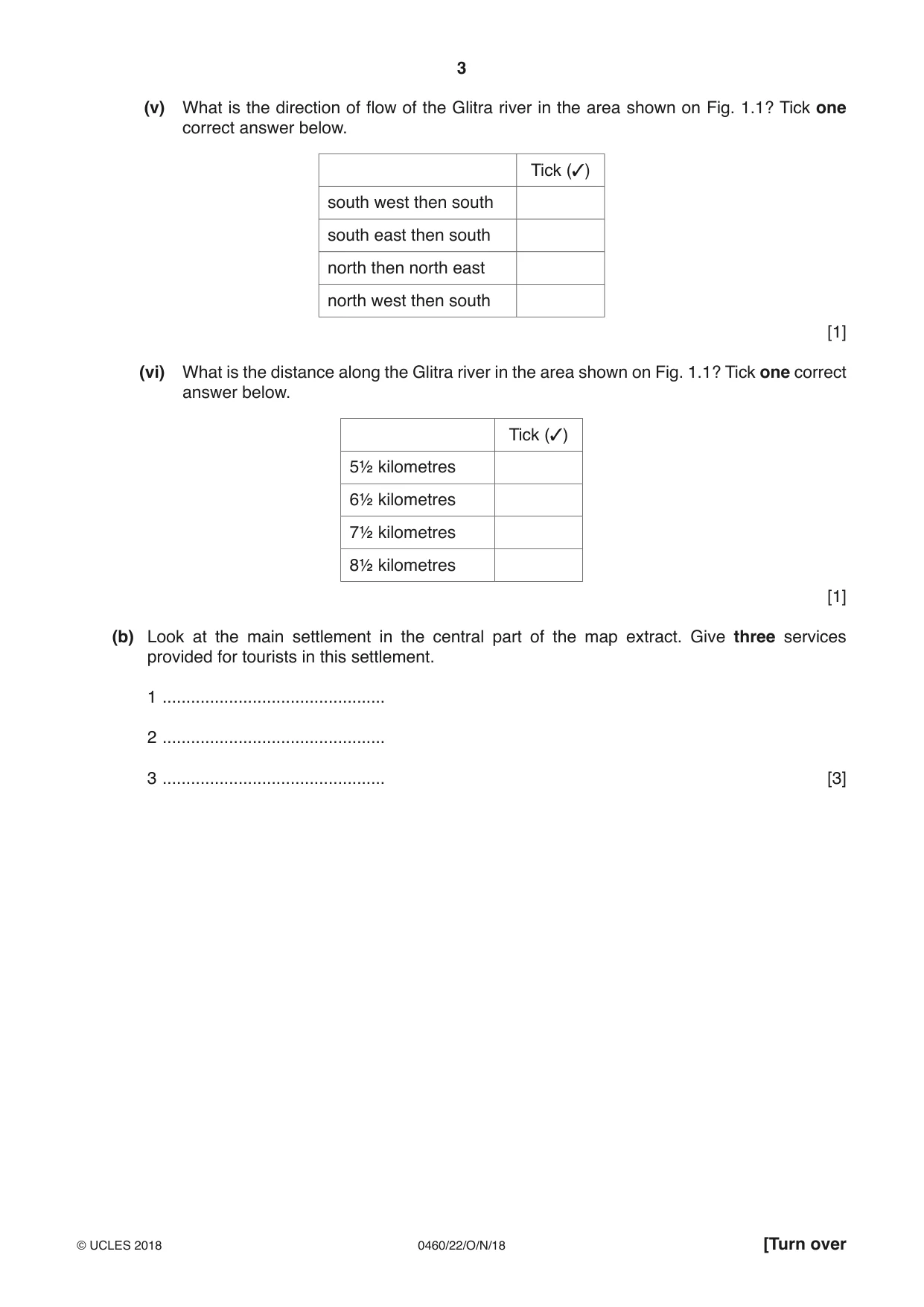 Cambridge IGCSE Geography 0460 2018 Oct/Nov Paper 2 · Variant 2 question paper, page 3 of 20