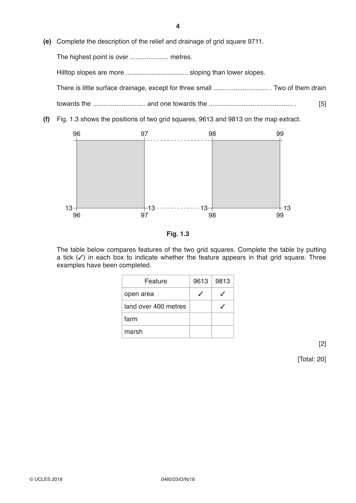 Cambridge IGCSE Geography 0460 2018 Oct/Nov Paper 2 · Variant 3 question paper, page 4 of 16