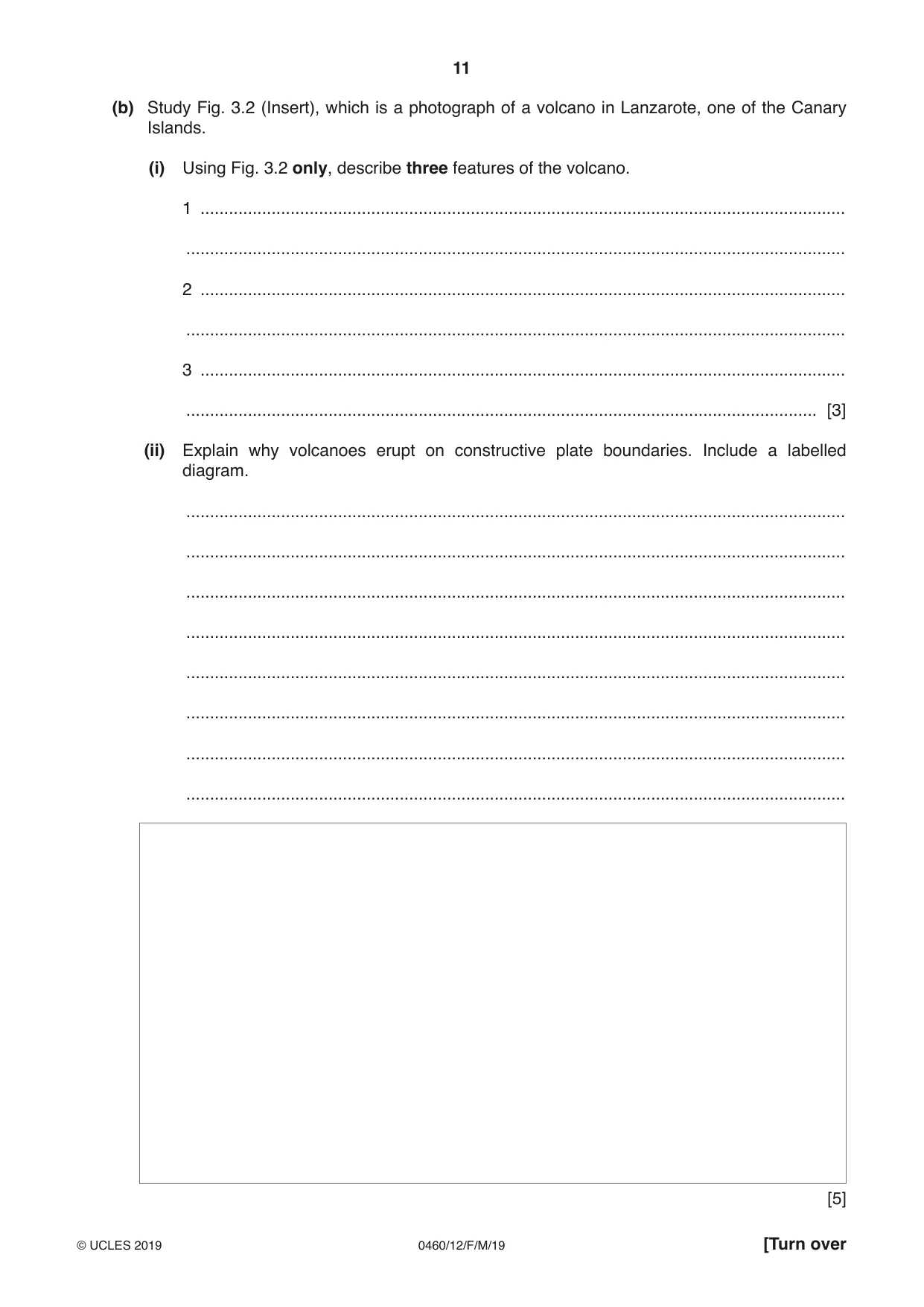 Cambridge IGCSE Geography 0460 2019 Feb/March Paper 1 · Variant 2 question paper, page 11 of 32
