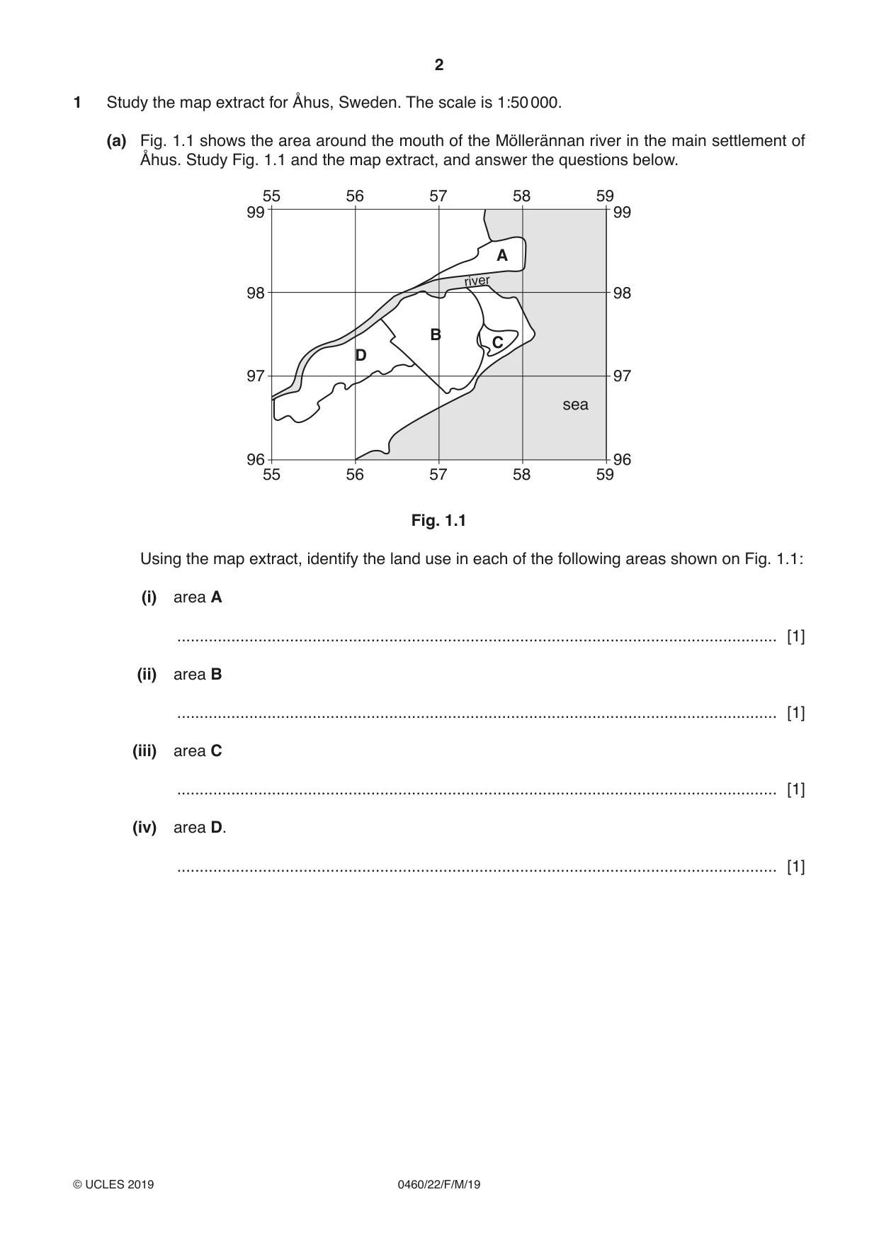 Cambridge IGCSE Geography 0460 2019 Feb/March Paper 2 · Variant 2 question paper, page 2 of 20