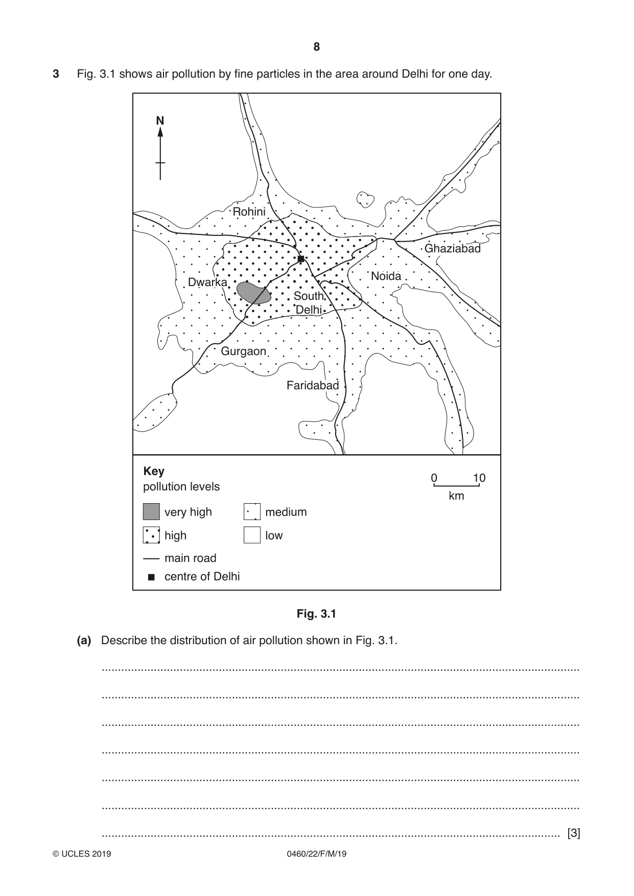 Cambridge IGCSE Geography 0460 2019 Feb/March Paper 2 · Variant 2 question paper, page 8 of 20