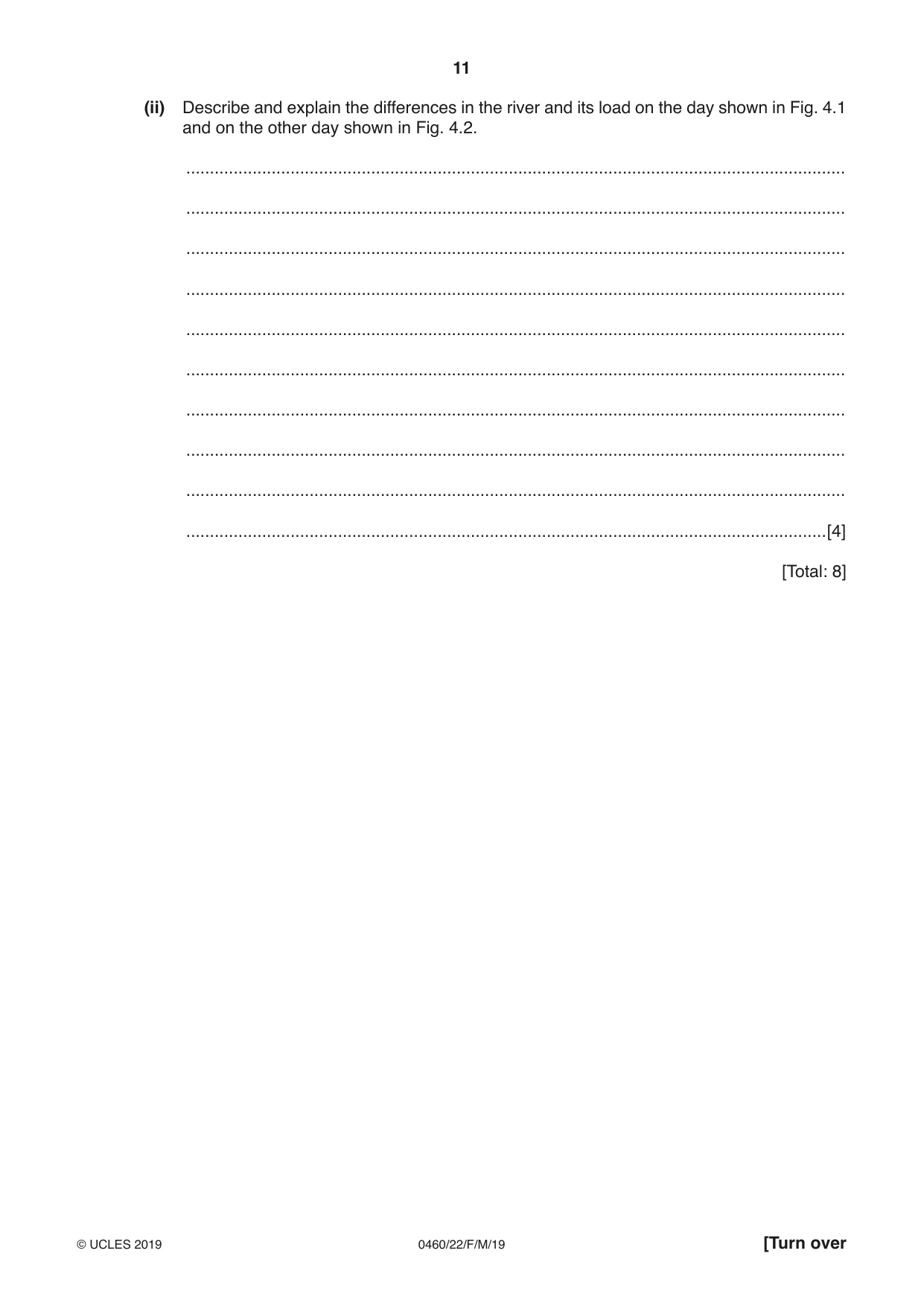 Cambridge IGCSE Geography 0460 2019 Feb/March Paper 2 · Variant 2 question paper, page 11 of 20