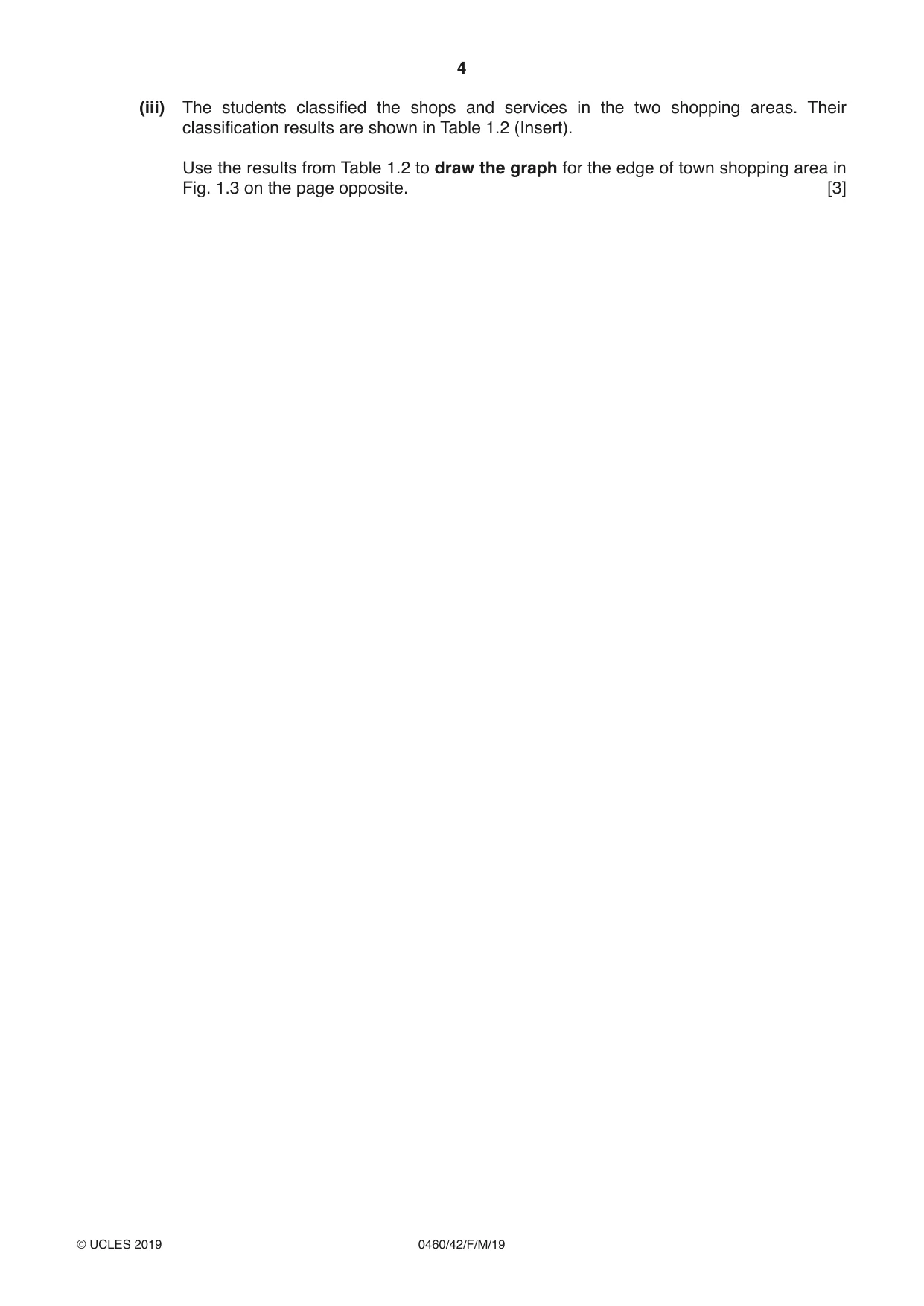 Cambridge IGCSE Geography 0460 2019 Feb/March Paper 4 · Variant 2 question paper, page 4 of 20