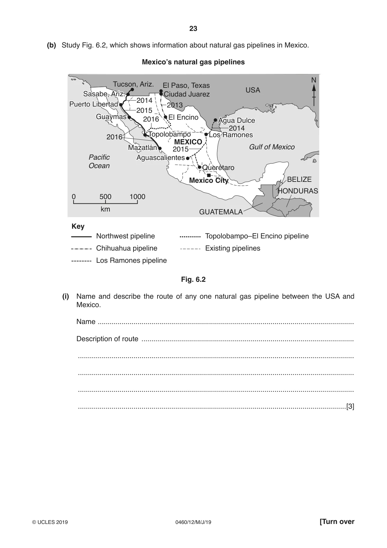 Cambridge IGCSE Geography 0460 2019 May/June Paper 1 · Variant 2 question paper, page 23 of 28