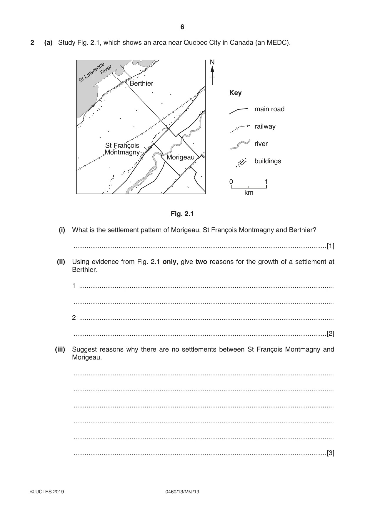 Cambridge IGCSE Geography 0460 2019 May/June Paper 1 · Variant 3 question paper, page 6 of 28