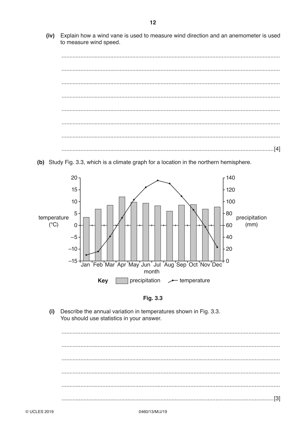 Cambridge IGCSE Geography 0460 2019 May/June Paper 1 · Variant 3 question paper, page 12 of 28