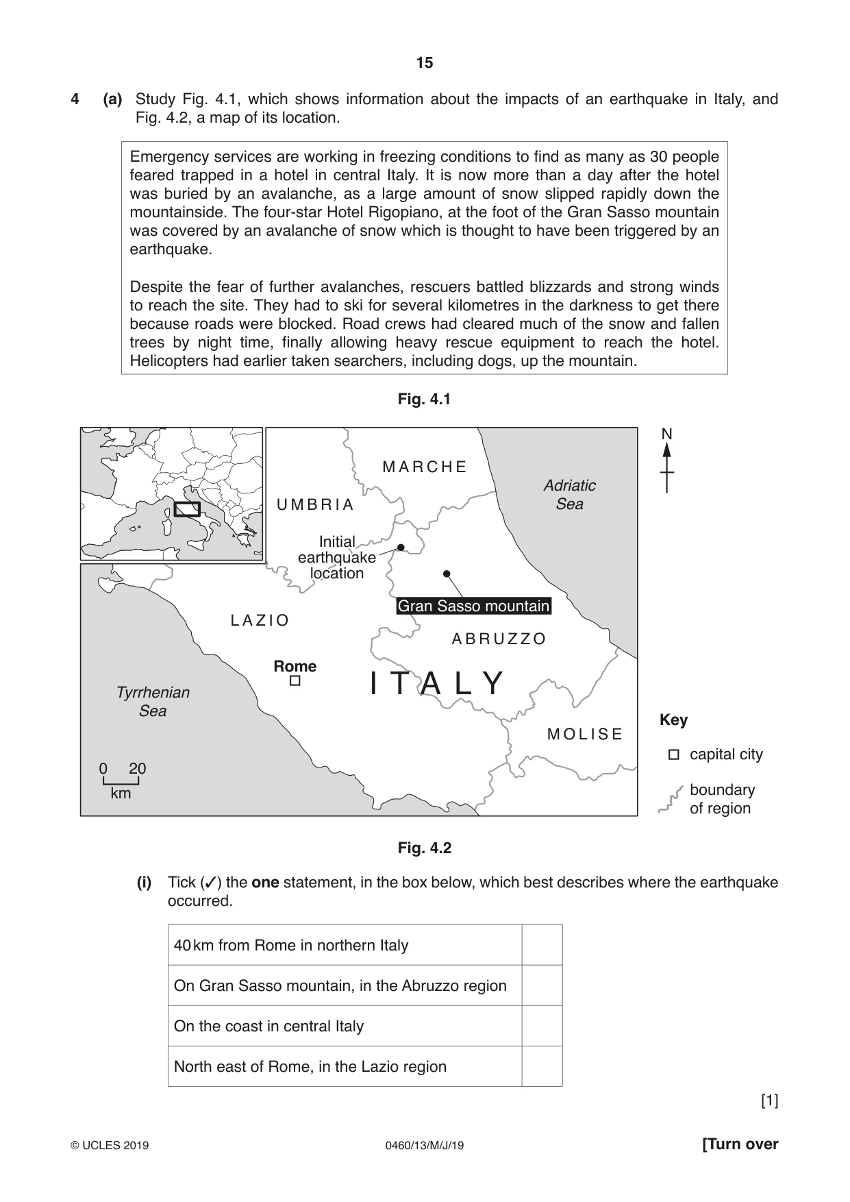 Cambridge IGCSE Geography 0460 2019 May/June Paper 1 · Variant 3 question paper, page 15 of 28