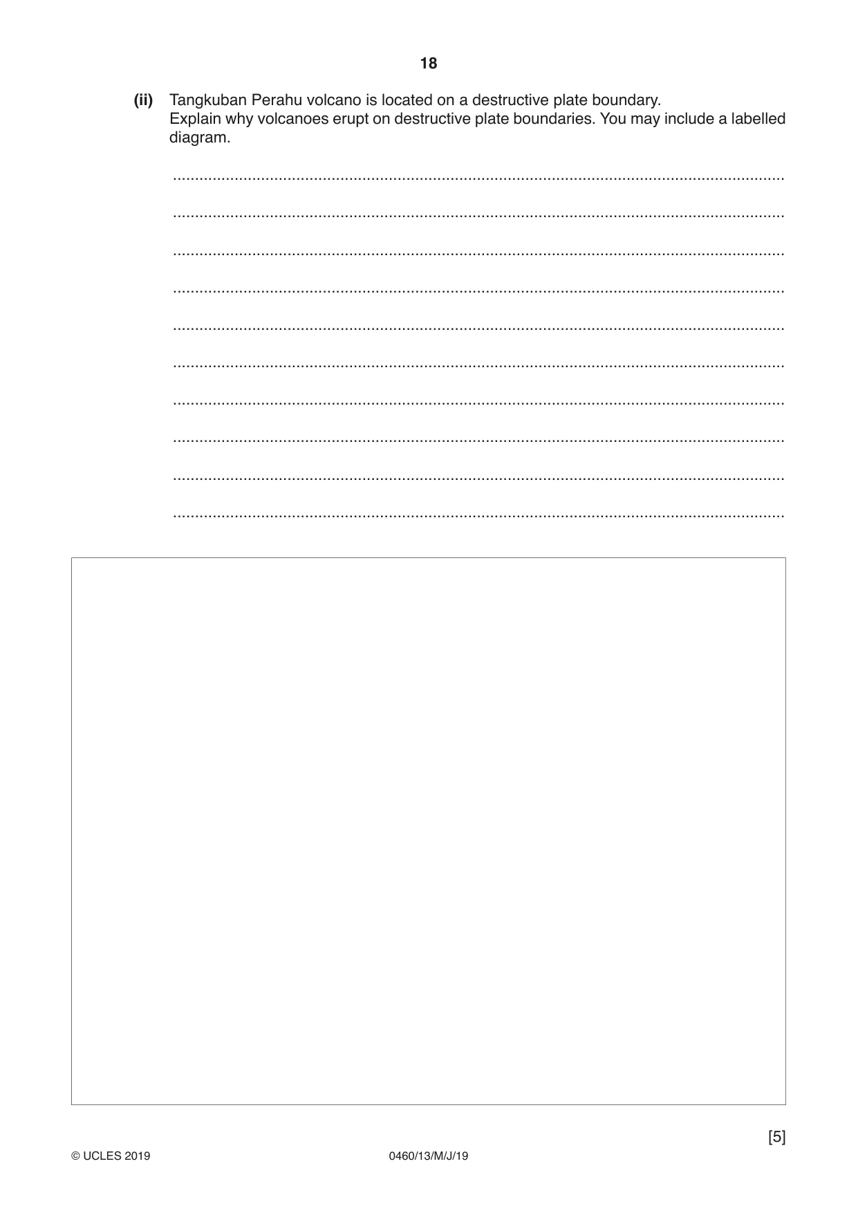 Cambridge IGCSE Geography 0460 2019 May/June Paper 1 · Variant 3 question paper, page 18 of 28