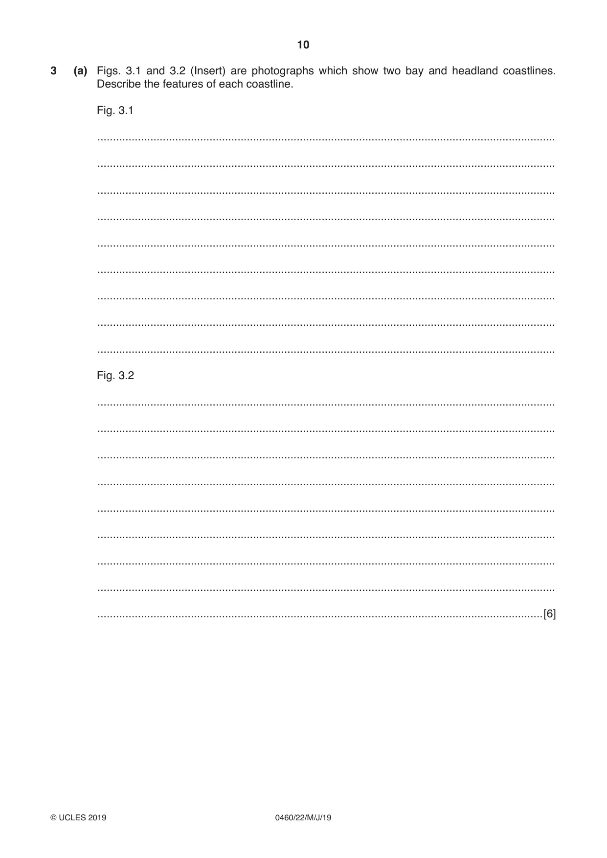 Cambridge IGCSE Geography 0460 2019 May/June Paper 2 · Variant 2 question paper, page 10 of 24