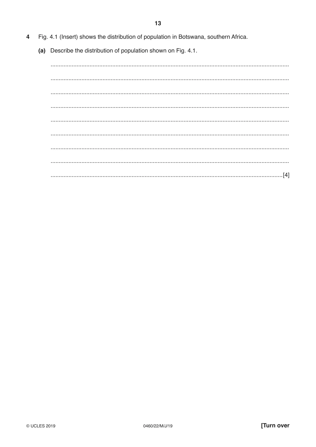 Cambridge IGCSE Geography 0460 2019 May/June Paper 2 · Variant 2 question paper, page 13 of 24