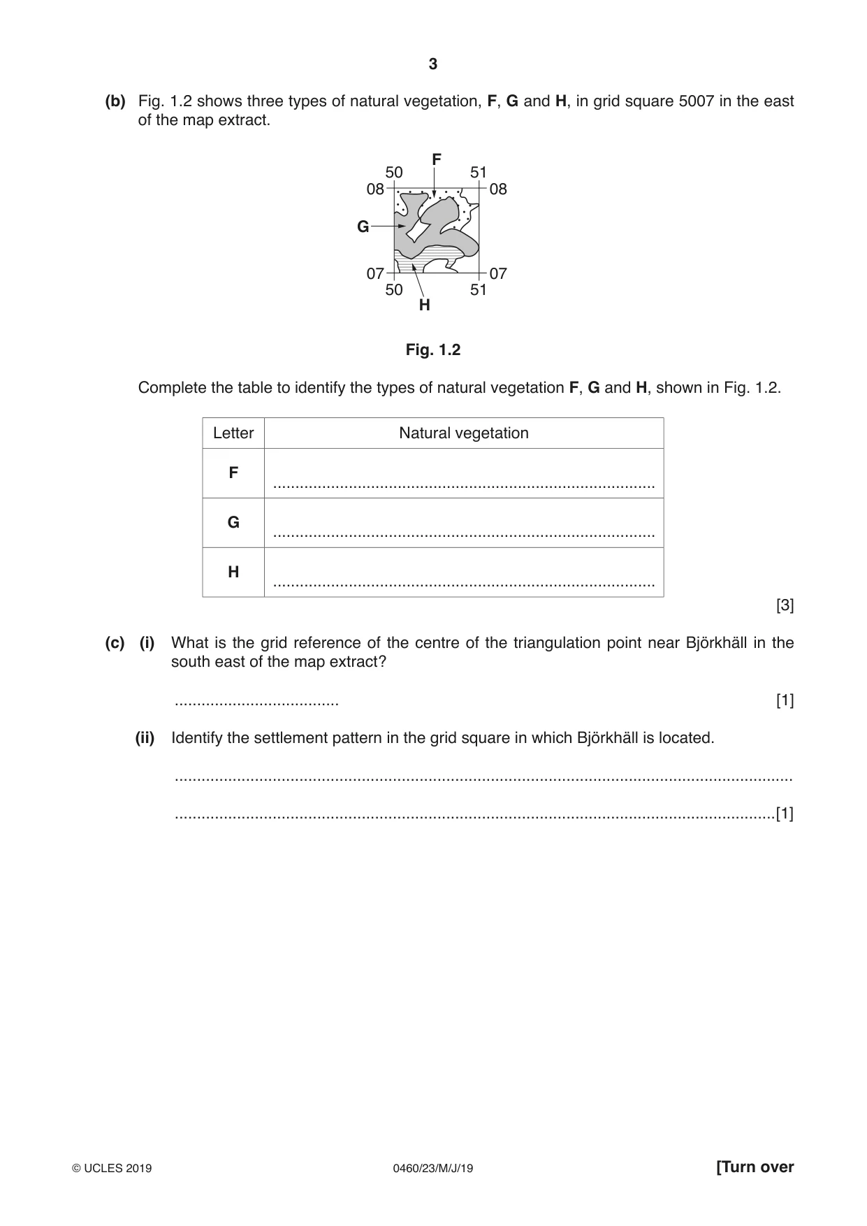 Cambridge IGCSE Geography 0460 2019 May/June Paper 2 · Variant 3 question paper, page 3 of 20
