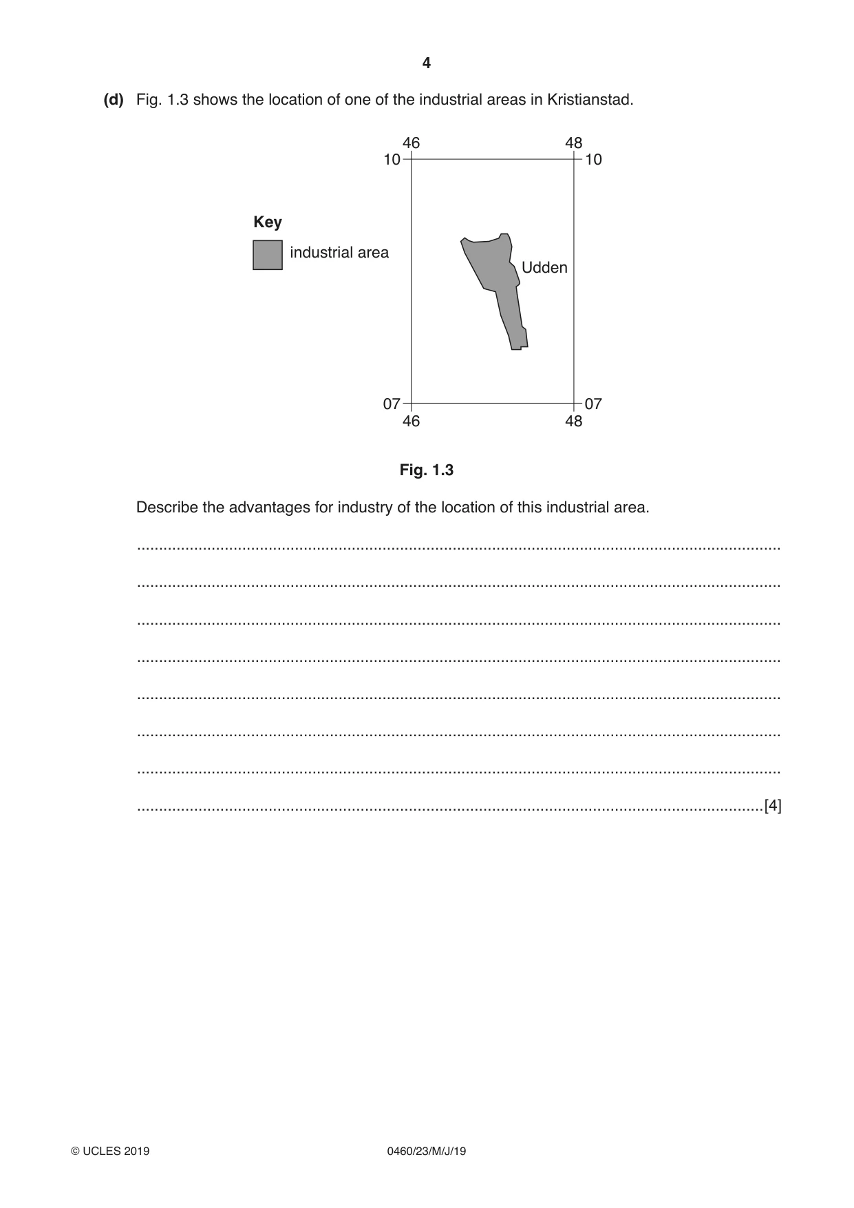 Cambridge IGCSE Geography 0460 2019 May/June Paper 2 · Variant 3 question paper, page 4 of 20