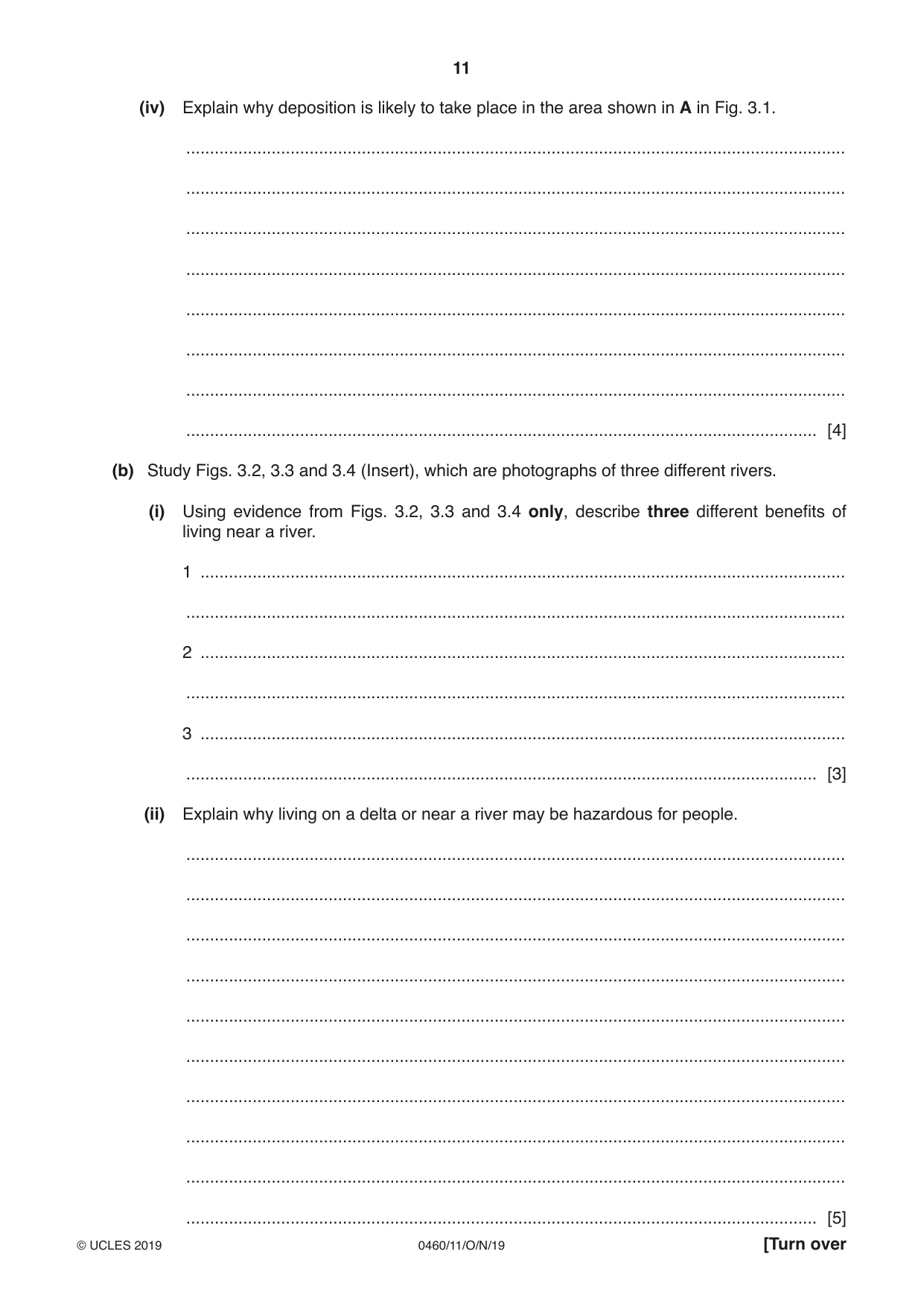 Cambridge IGCSE Geography 0460 2019 Oct/Nov Paper 1 · Variant 1 question paper, page 11 of 28