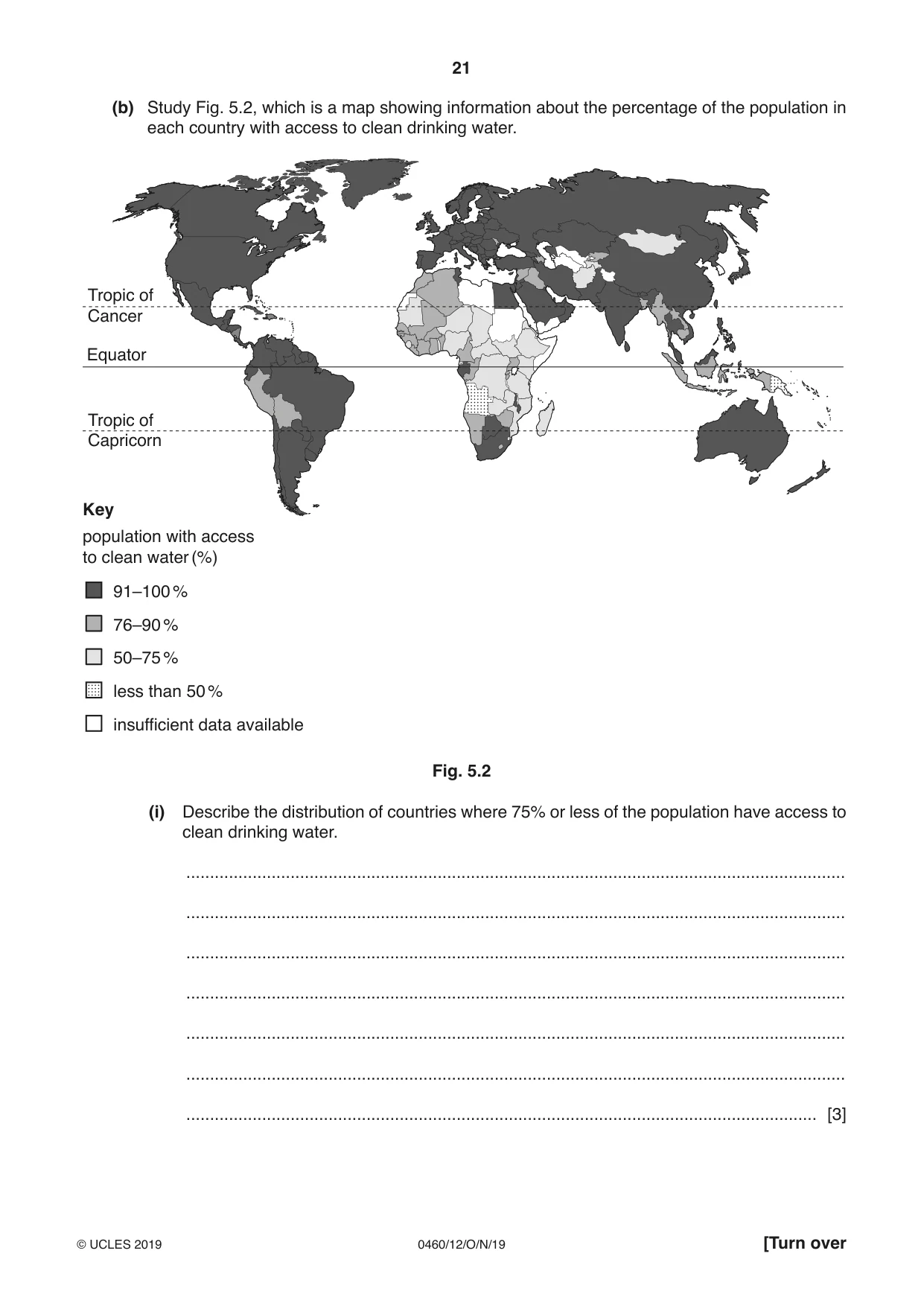 Cambridge IGCSE Geography 0460 2019 Oct/Nov Paper 1 · Variant 2 question paper, page 21 of 32