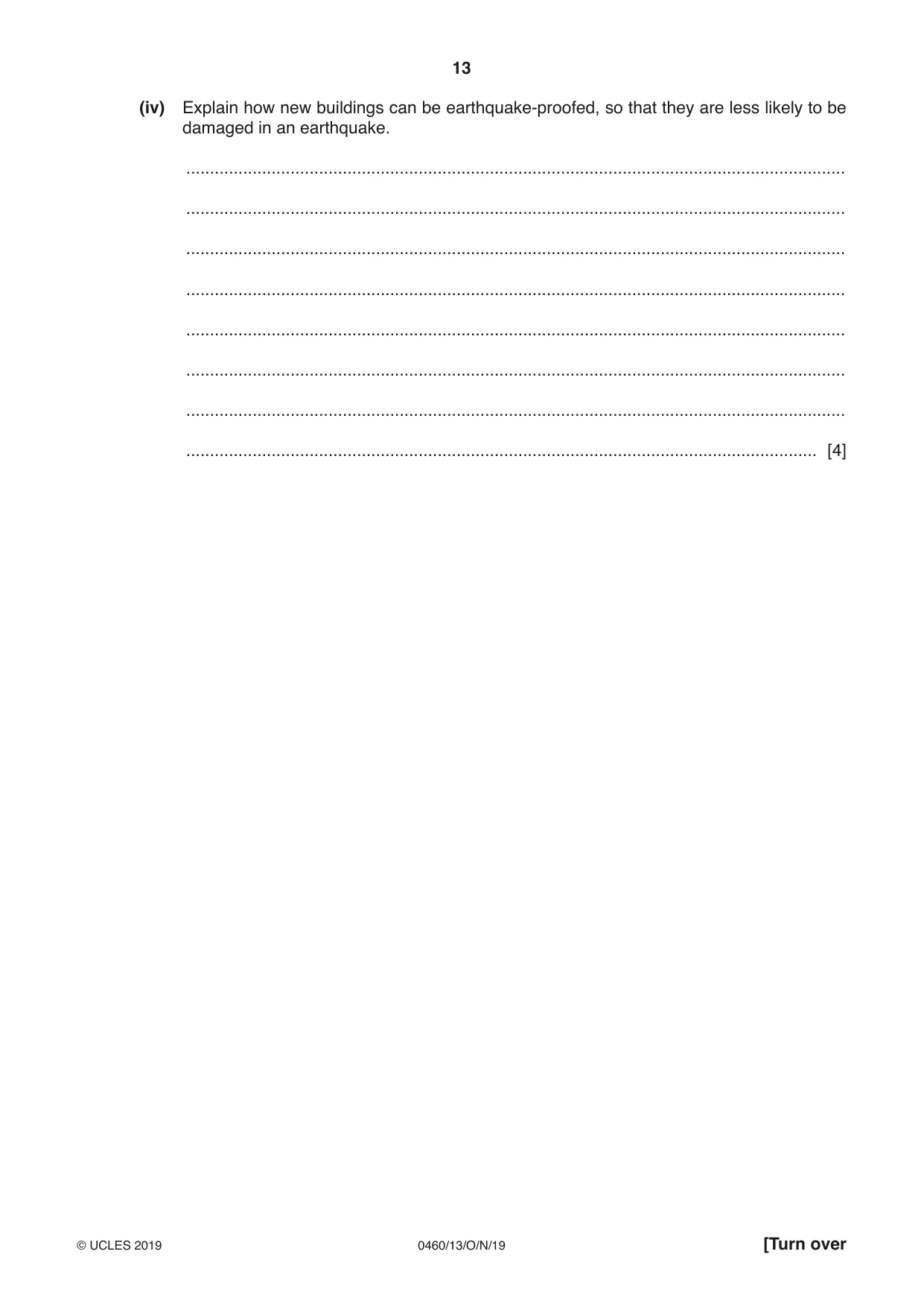 Cambridge IGCSE Geography 0460 2019 Oct/Nov Paper 1 · Variant 3 question paper, page 13 of 32