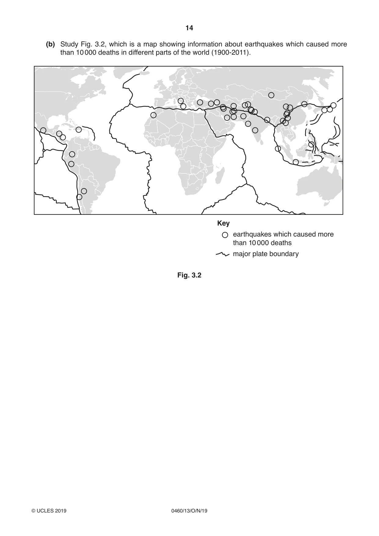 Cambridge IGCSE Geography 0460 2019 Oct/Nov Paper 1 · Variant 3 question paper, page 14 of 32