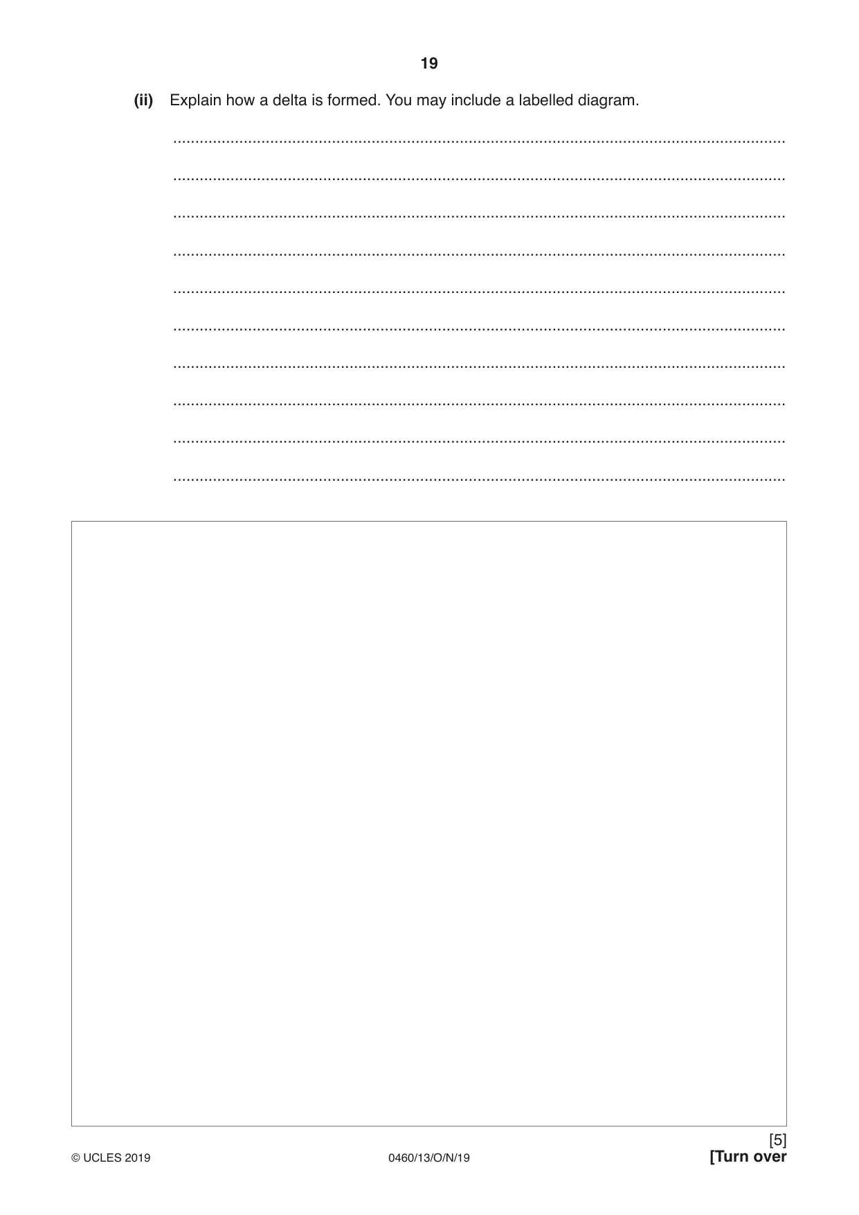 Cambridge IGCSE Geography 0460 2019 Oct/Nov Paper 1 · Variant 3 question paper, page 19 of 32