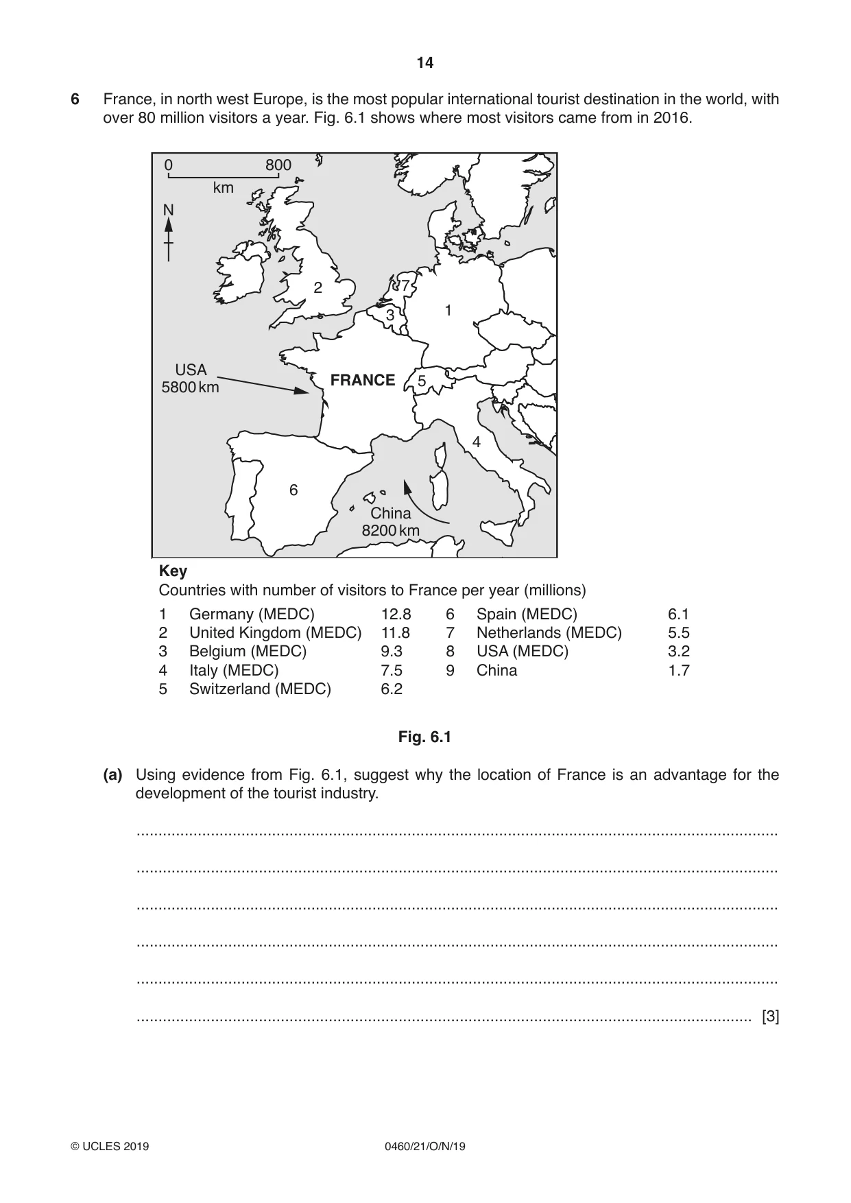Cambridge IGCSE Geography 0460 2019 Oct/Nov Paper 2 · Variant 1 question paper, page 14 of 20