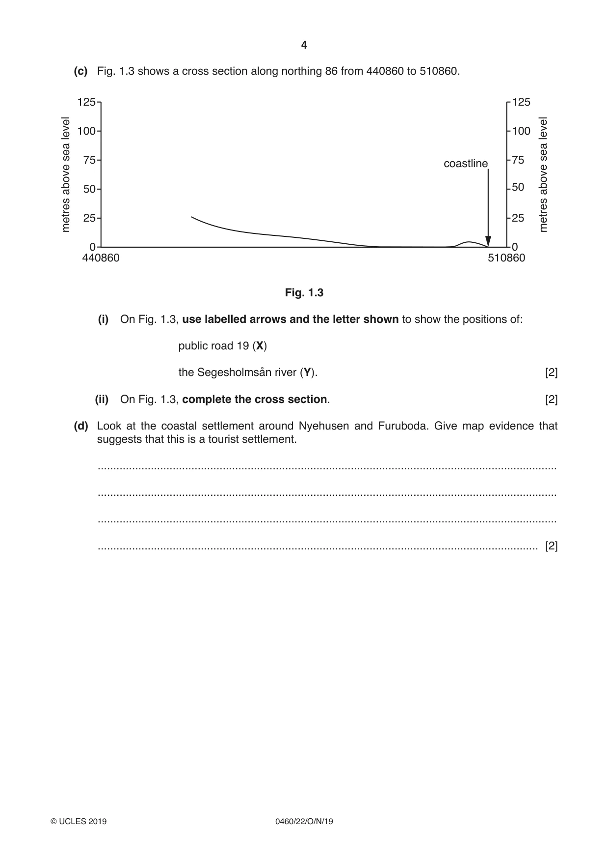 Cambridge IGCSE Geography 0460 2019 Oct/Nov Paper 2 · Variant 2 question paper, page 4 of 20