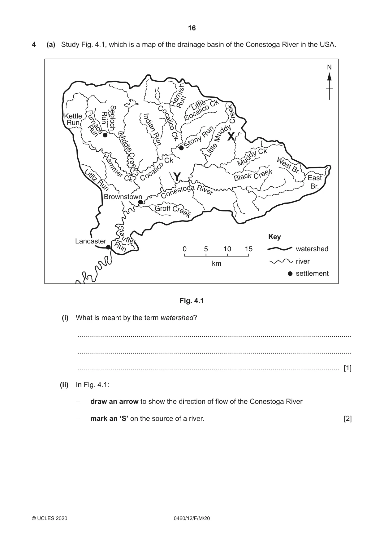 Cambridge IGCSE Geography 0460 2020 Feb/March Paper 1 · Variant 2 question paper, page 16 of 32