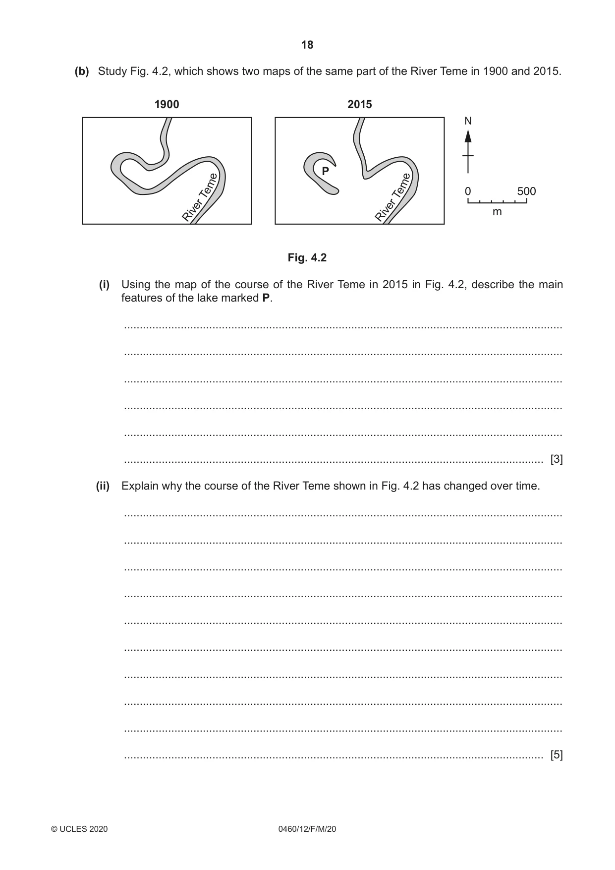 Cambridge IGCSE Geography 0460 2020 Feb/March Paper 1 · Variant 2 question paper, page 18 of 32