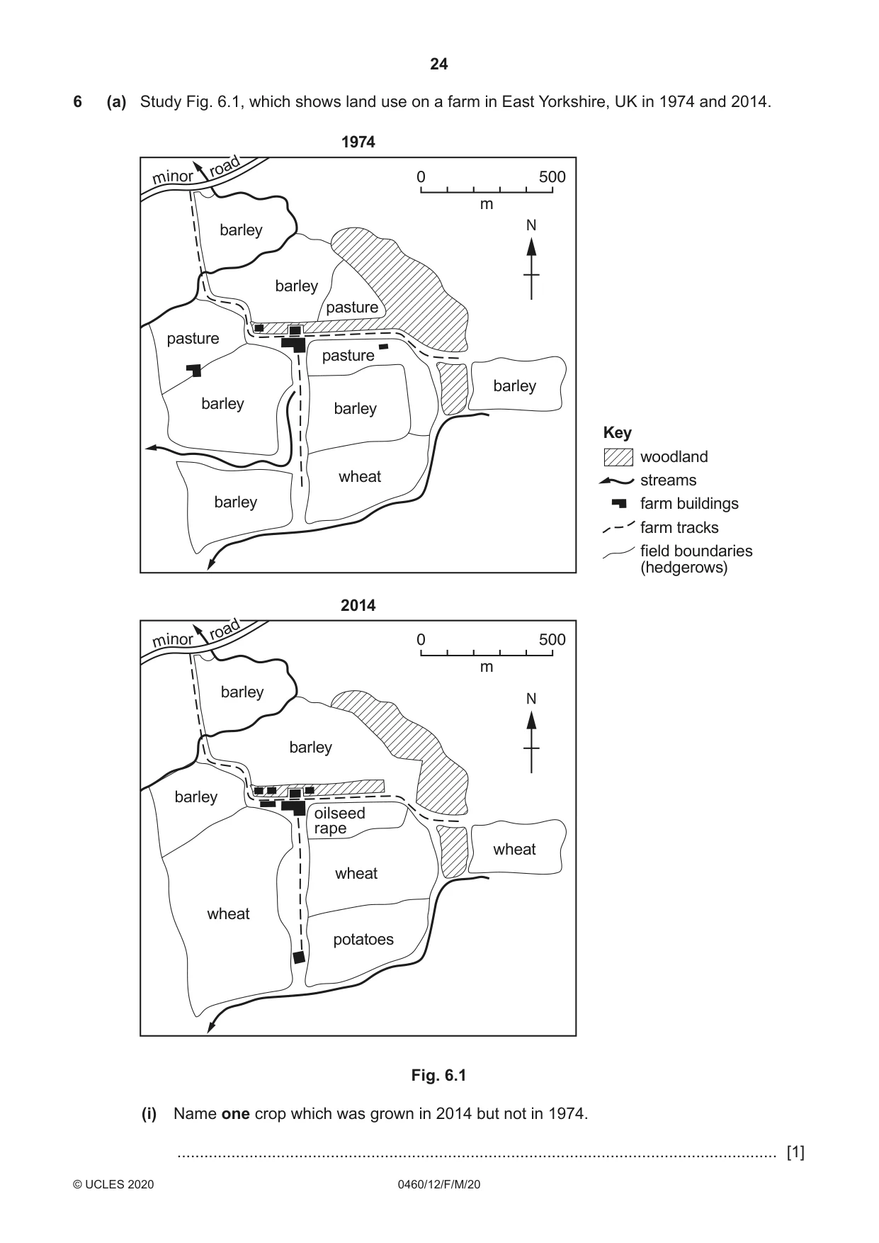 Cambridge IGCSE Geography 0460 2020 Feb/March Paper 1 · Variant 2 question paper, page 24 of 32