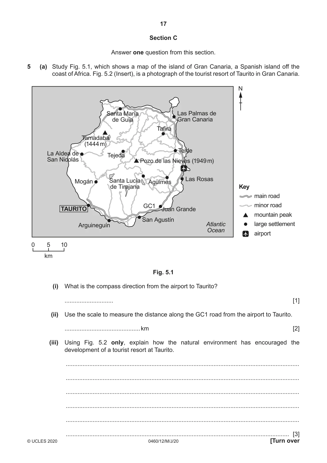 Cambridge IGCSE Geography 0460 2020 May/June Paper 1 · Variant 2 question paper, page 17 of 28