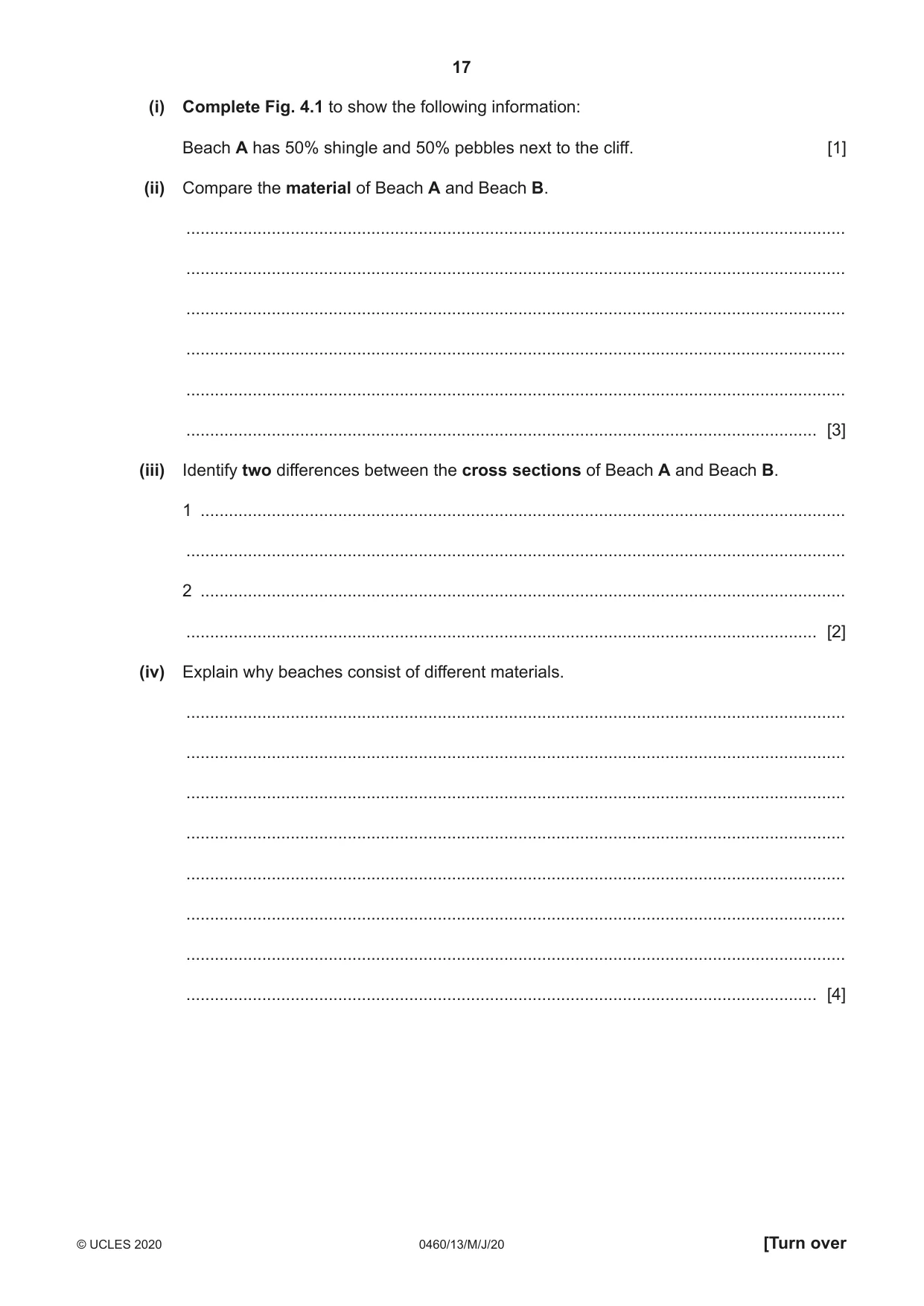 Cambridge IGCSE Geography 0460 2020 May/June Paper 1 · Variant 3 question paper, page 17 of 32