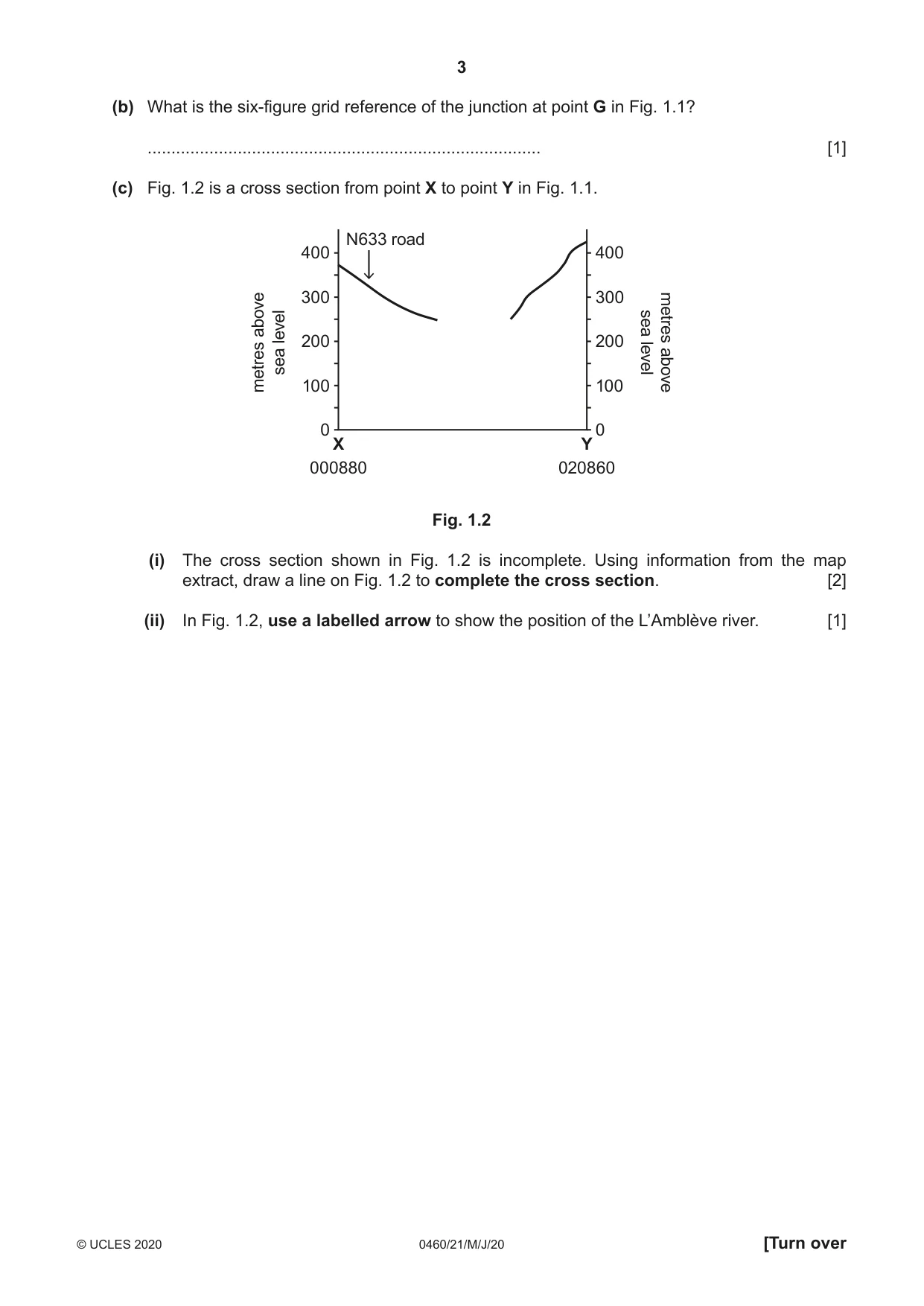 Cambridge IGCSE Geography 0460 2020 May/June Paper 2 · Variant 1 question paper, page 3 of 20