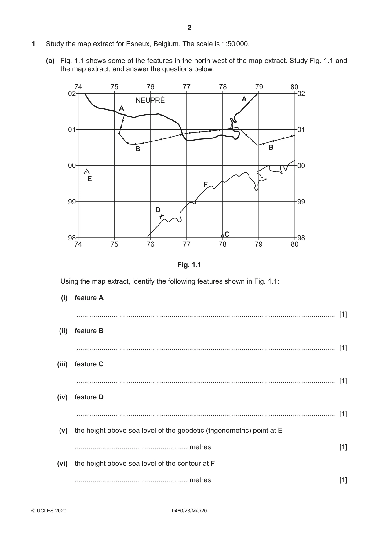 Cambridge IGCSE Geography 0460 2020 May/June Paper 2 · Variant 3 question paper, page 2 of 20